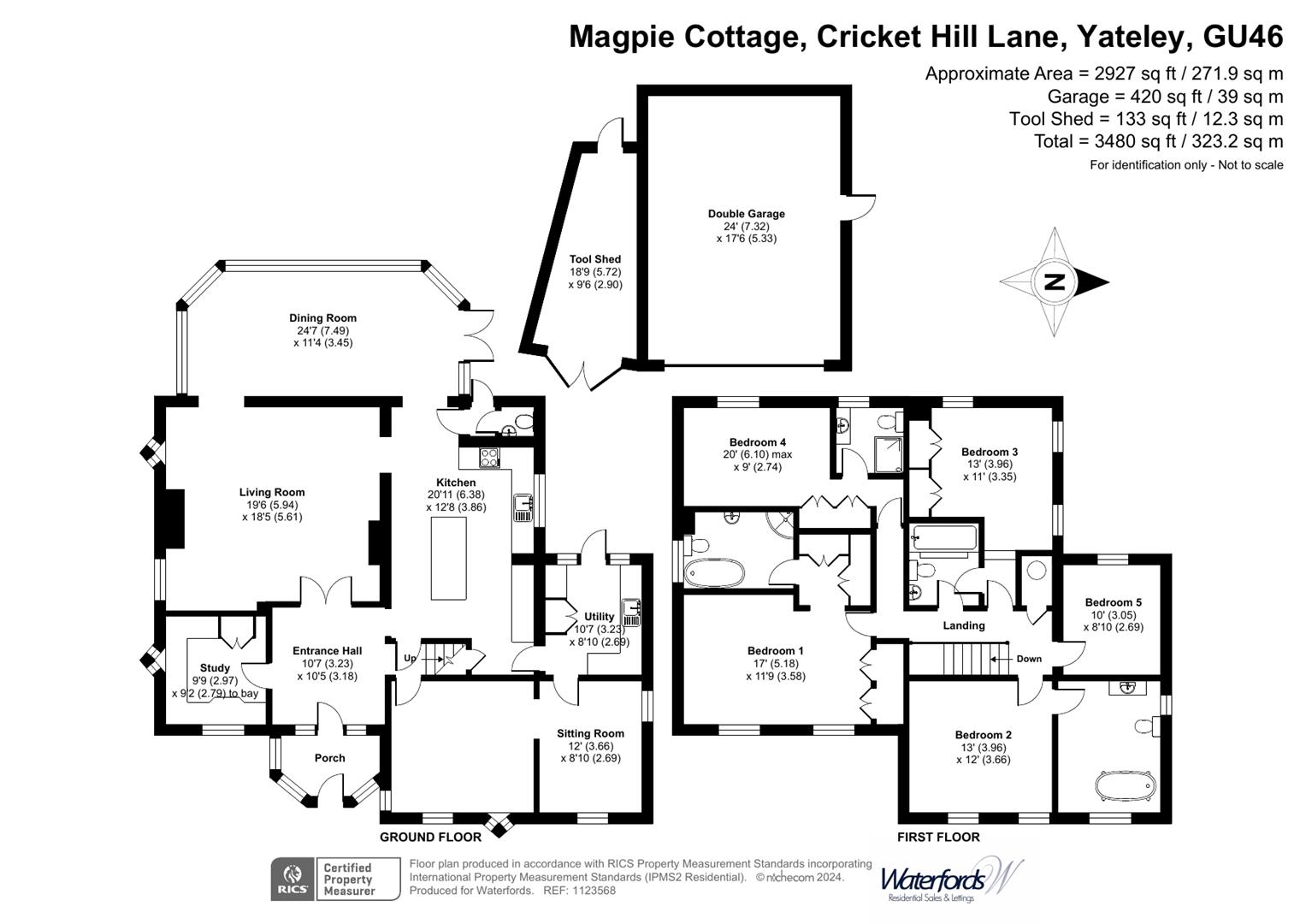 Magpie Cottage, Cricket Hill Lane, Yateley floorplan