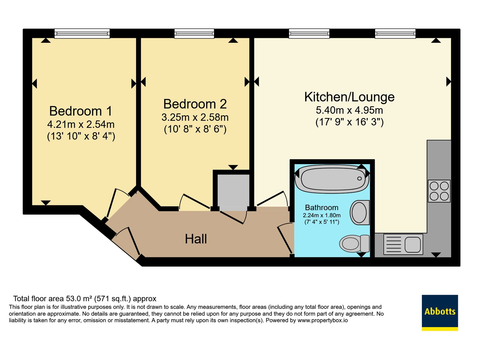 Flat 16, Rocheforte House,, Roche Close, Essex floorplan