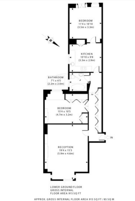 1 Randolph Court, Randolph Avenue, London floorplan