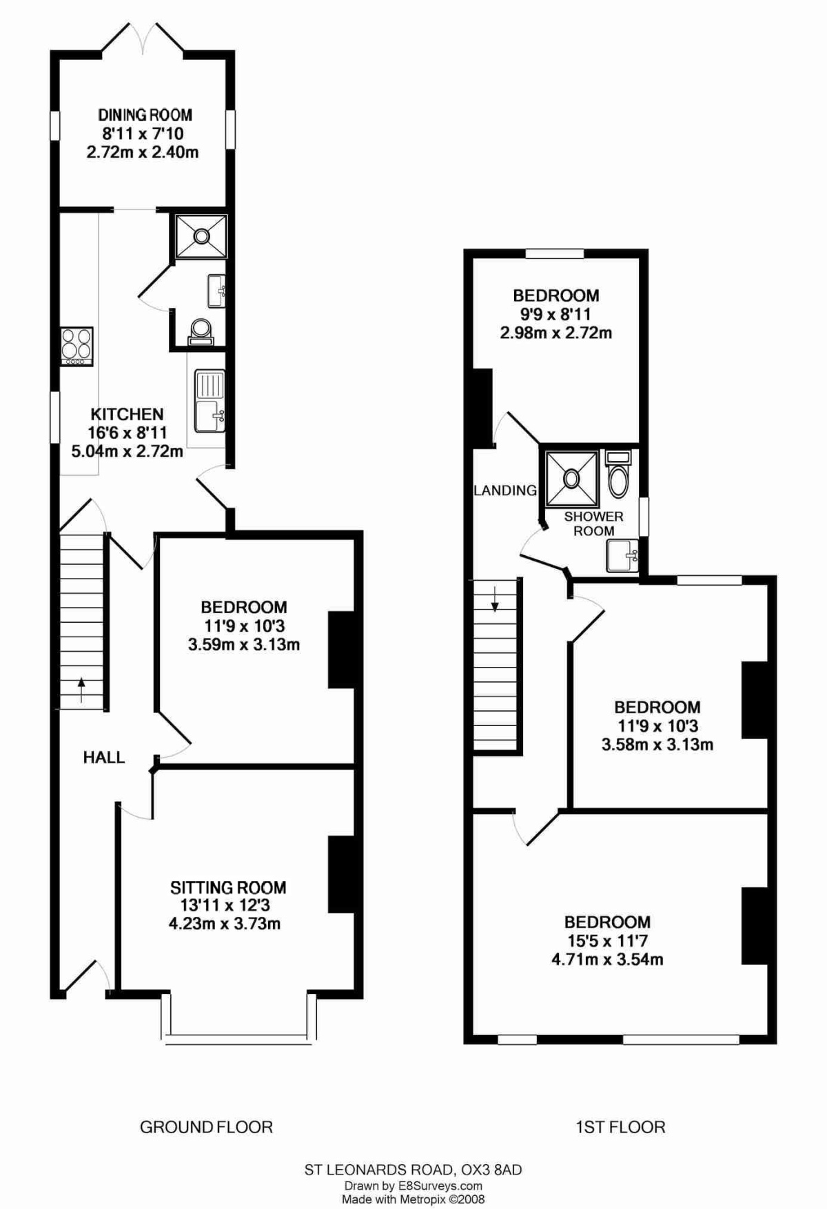 St Leonards Road, Oxford floorplan