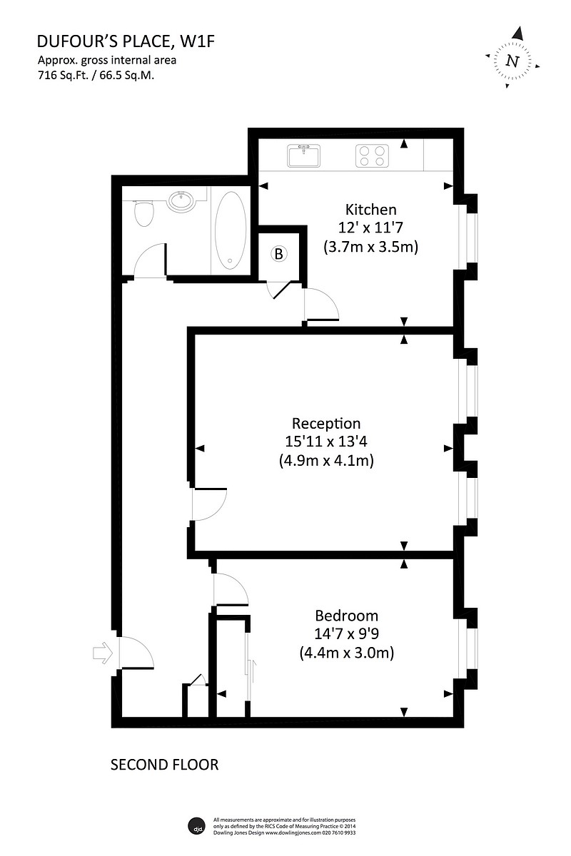 1 Bedrooms Flat to rent in Sandringham Court, 14 Dufours Place, Soho, London W1F