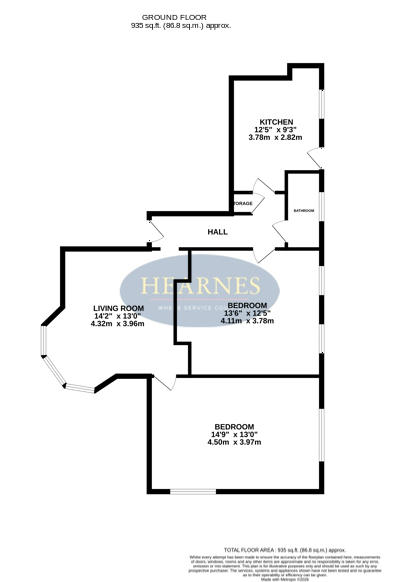 Flat 1, 24 Gardens View, Bournemouth floorplan
