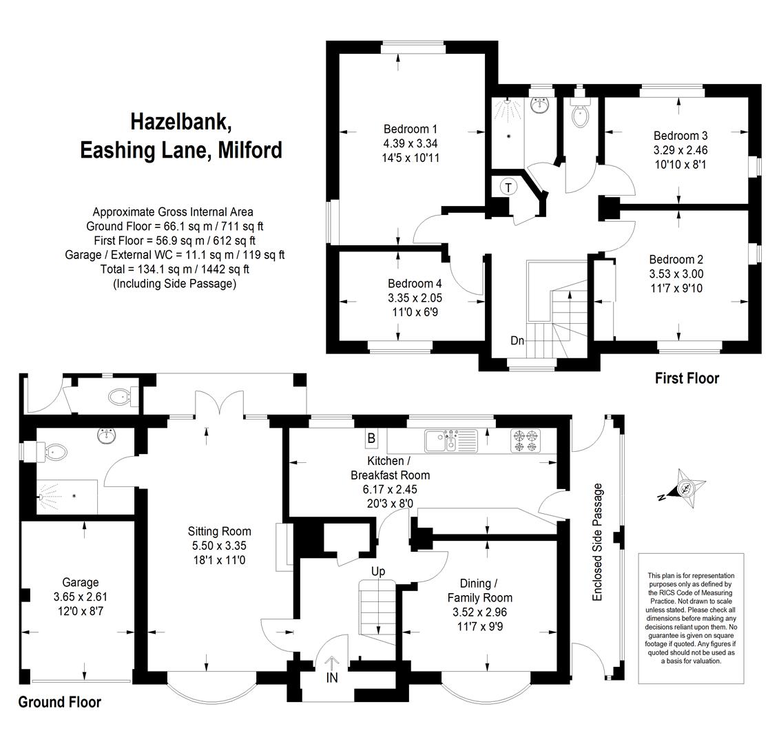 Hazelbank, Eashing Lane, Milford floorplan