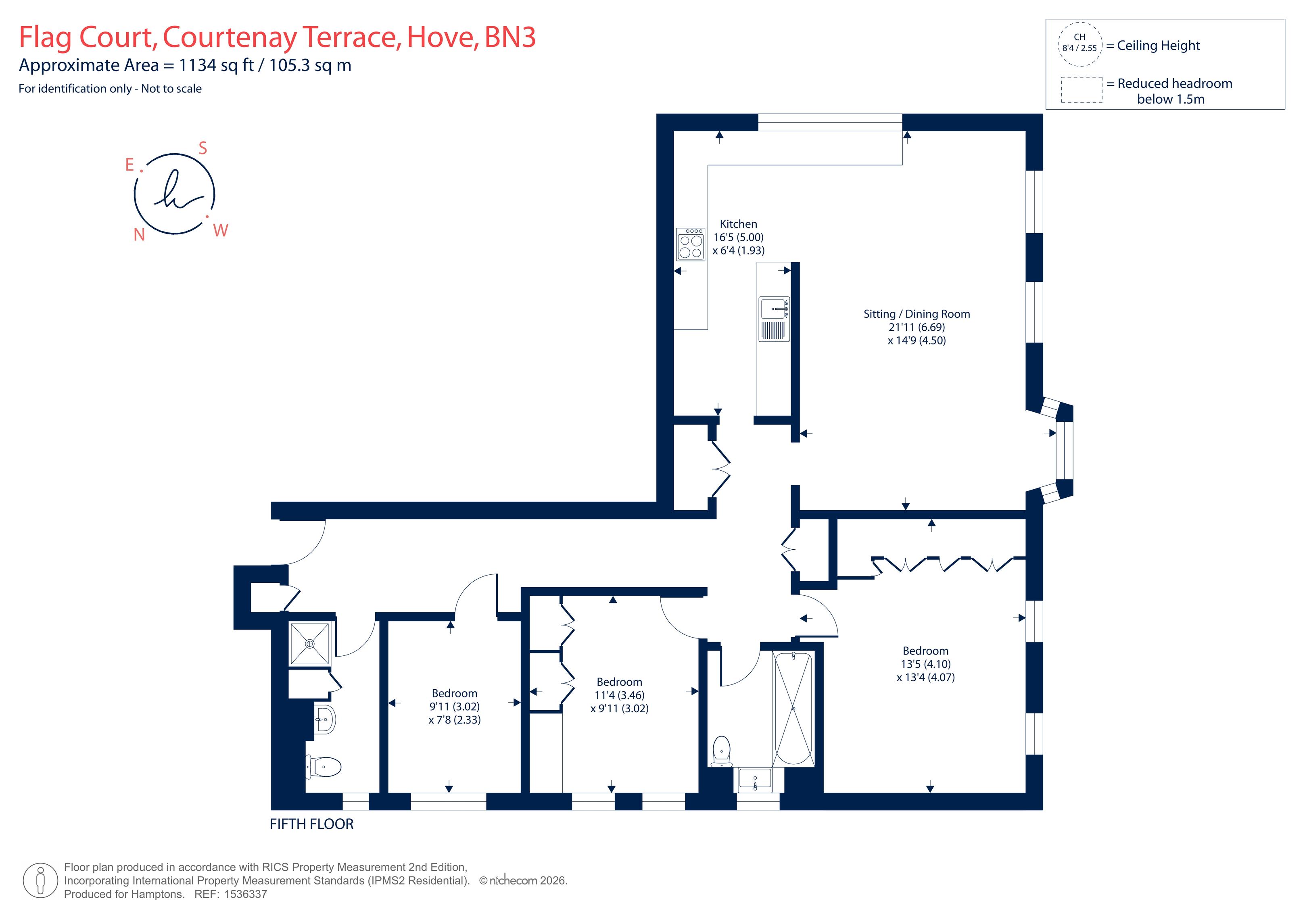 Courtenay Terrace, Hove floorplan