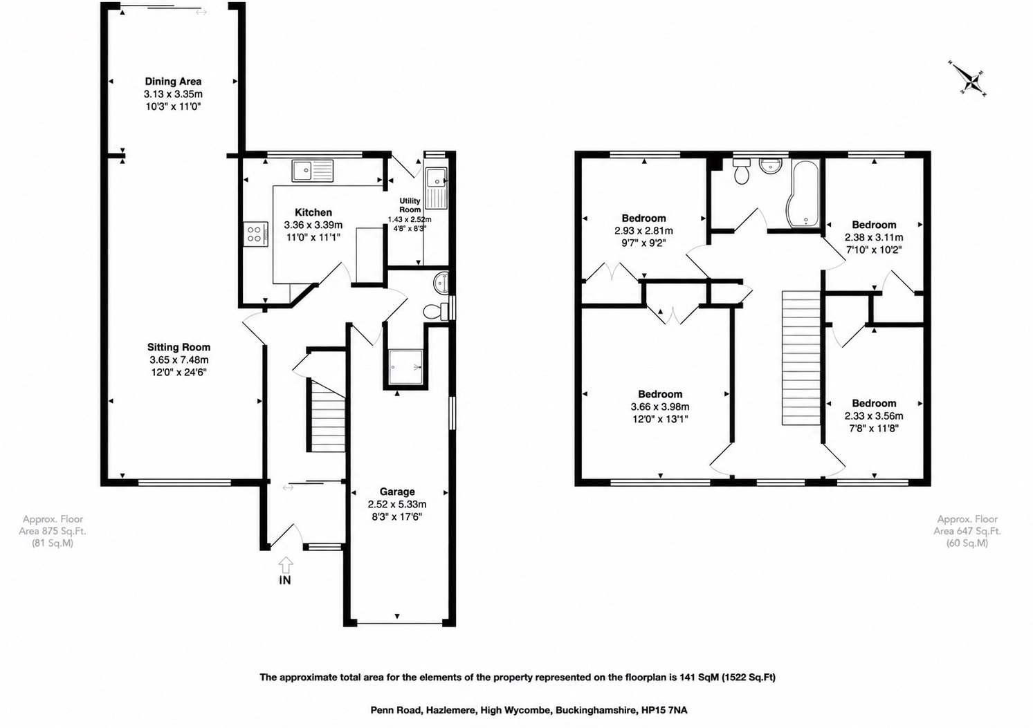 89a Penn Road, Hazlemere, Buckinghamshire floorplan