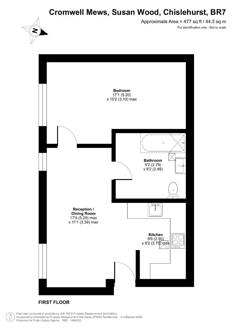 4 Cromwell Mews, Susan Wood, Chislehurst floorplan