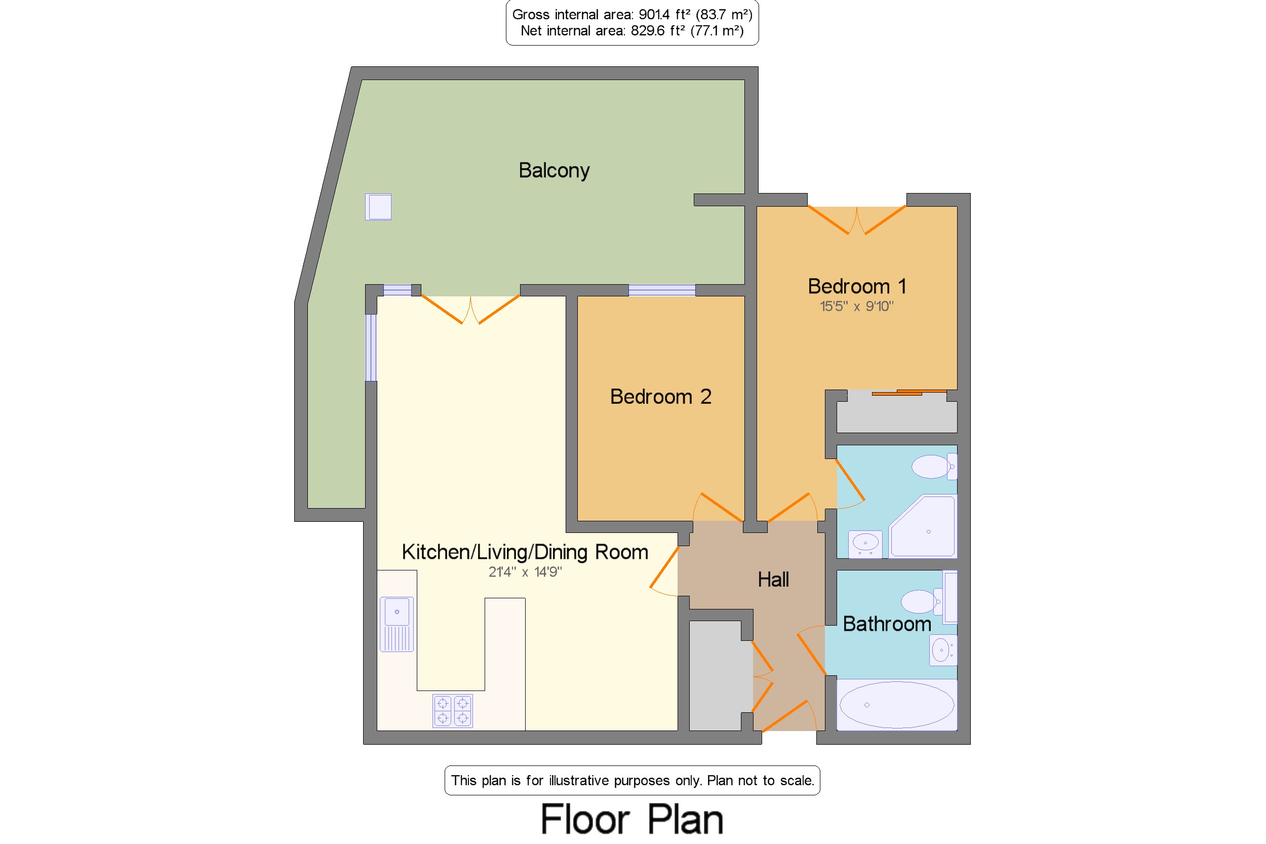 2 Bedrooms Flat for sale in Lulworth Place, Warrington, Cheshire, Uk WA4