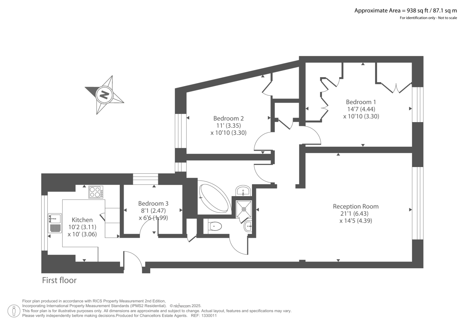 Flat 4, 4-5, Hyde Park Place, London, W2 2LH, London floorplan