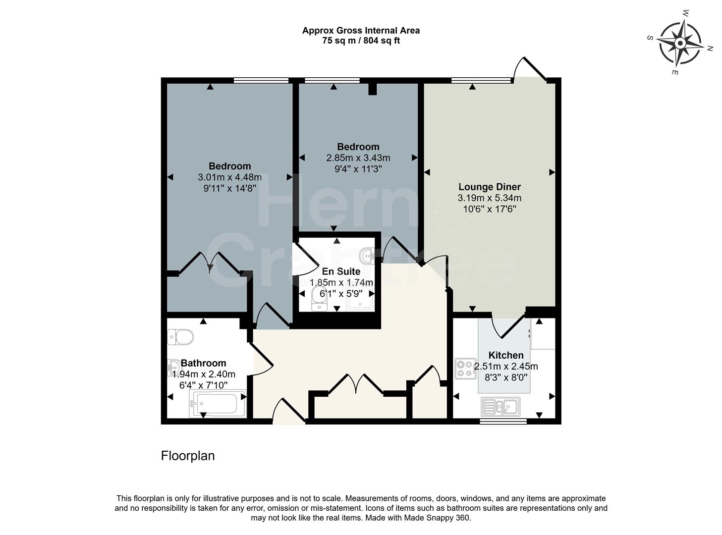 8 The Monico, Pantbach Road, Cardiff floorplan