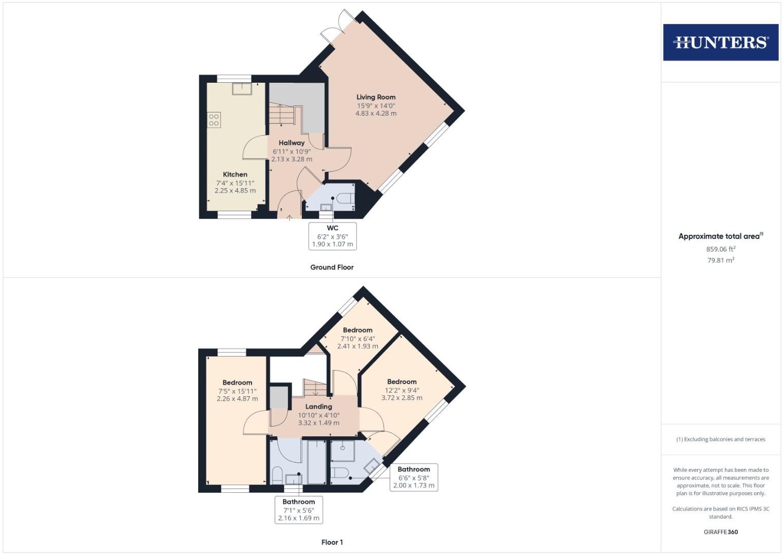 15, Perran Court, Filey floorplan