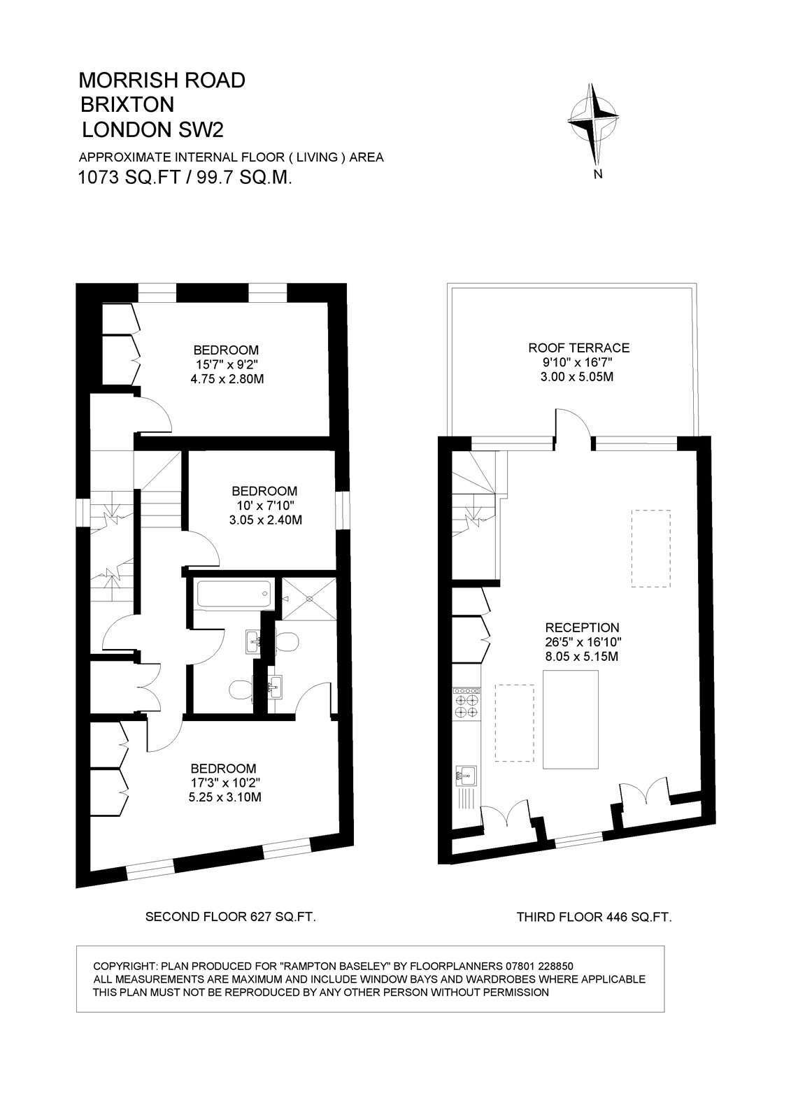Flat 3, 2, Morrish Road, London floorplan