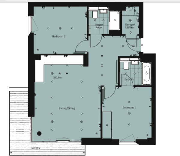 2 Bedrooms Flat to rent in Hopgood Tower, Elford Close, Kidbrooke SE3