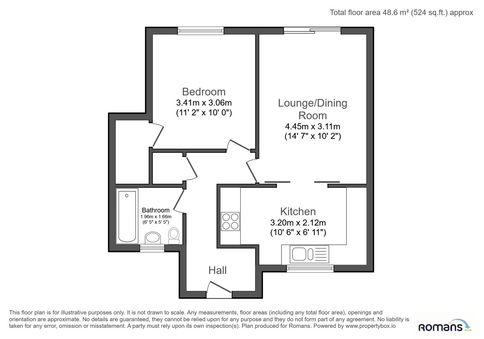 Flat 4 Friars Court, Lych Gate Close, Sandhurst floorplan