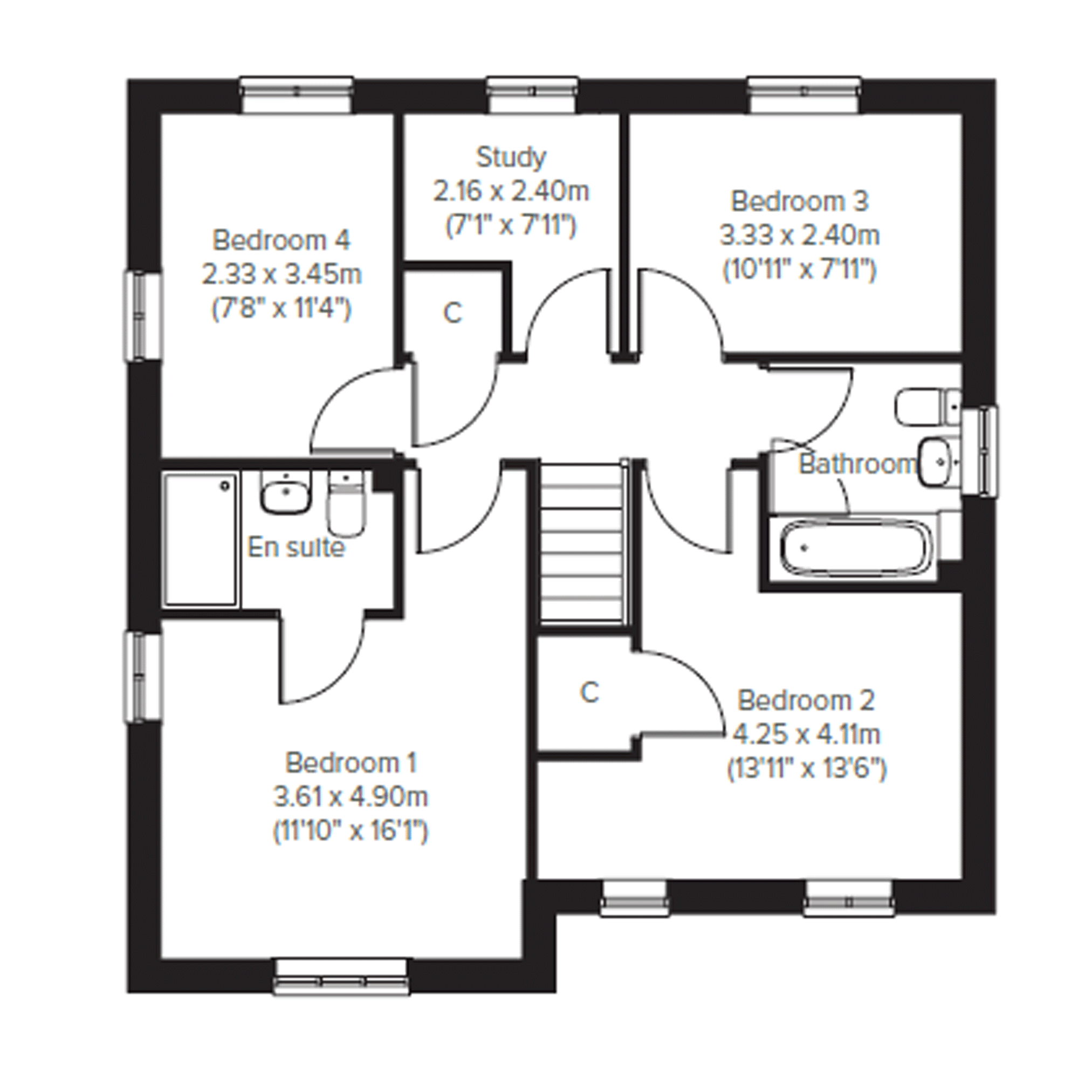 806, Beaufort Way, Bradwell, Great Yarmouth floorplan