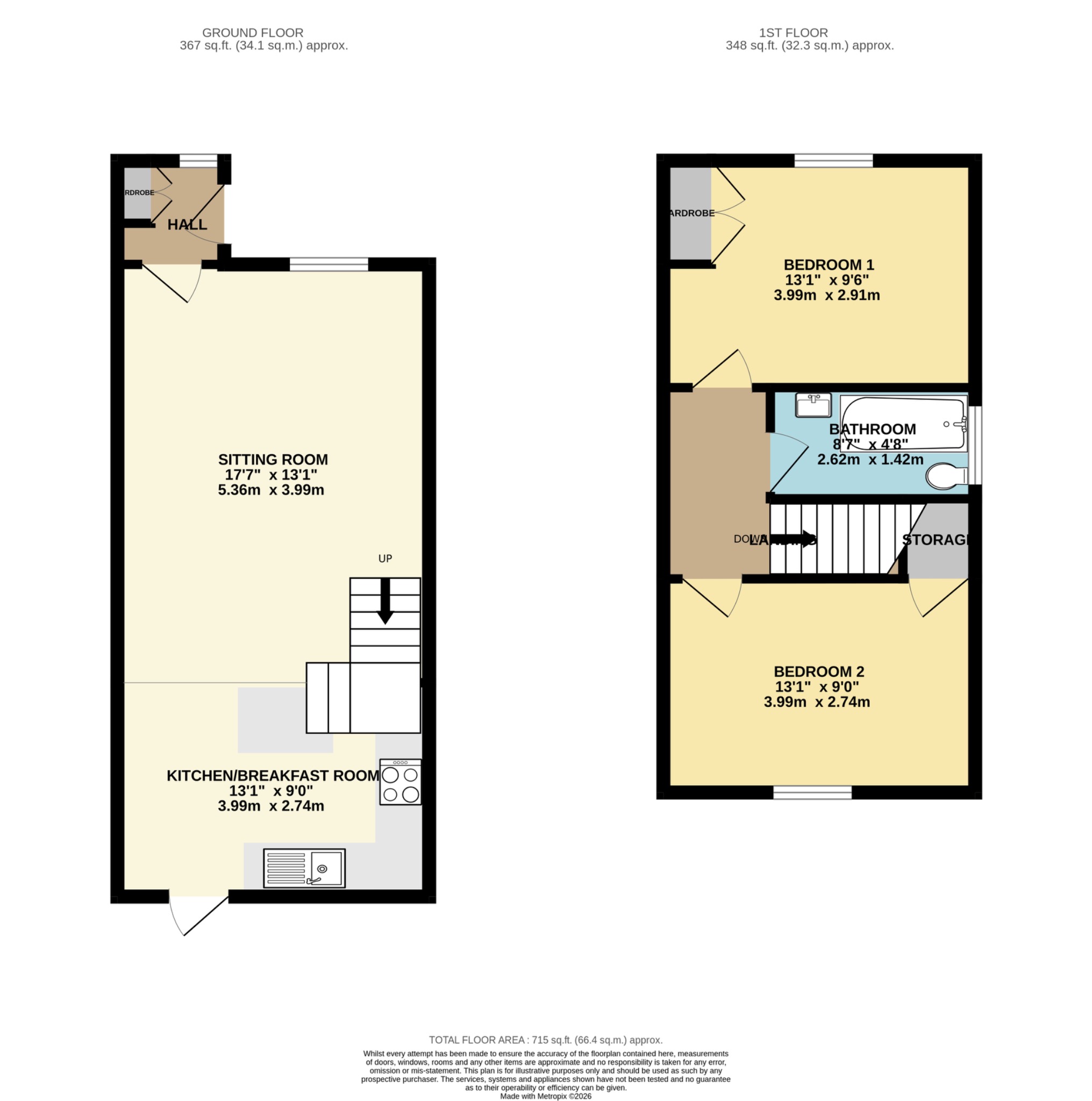 5 Barrowdale Close, Exmouth floorplan