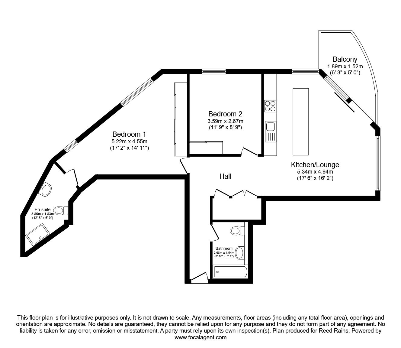 156, Canal Street, Nottingham, Nottinghamshire, NG1 floorplan