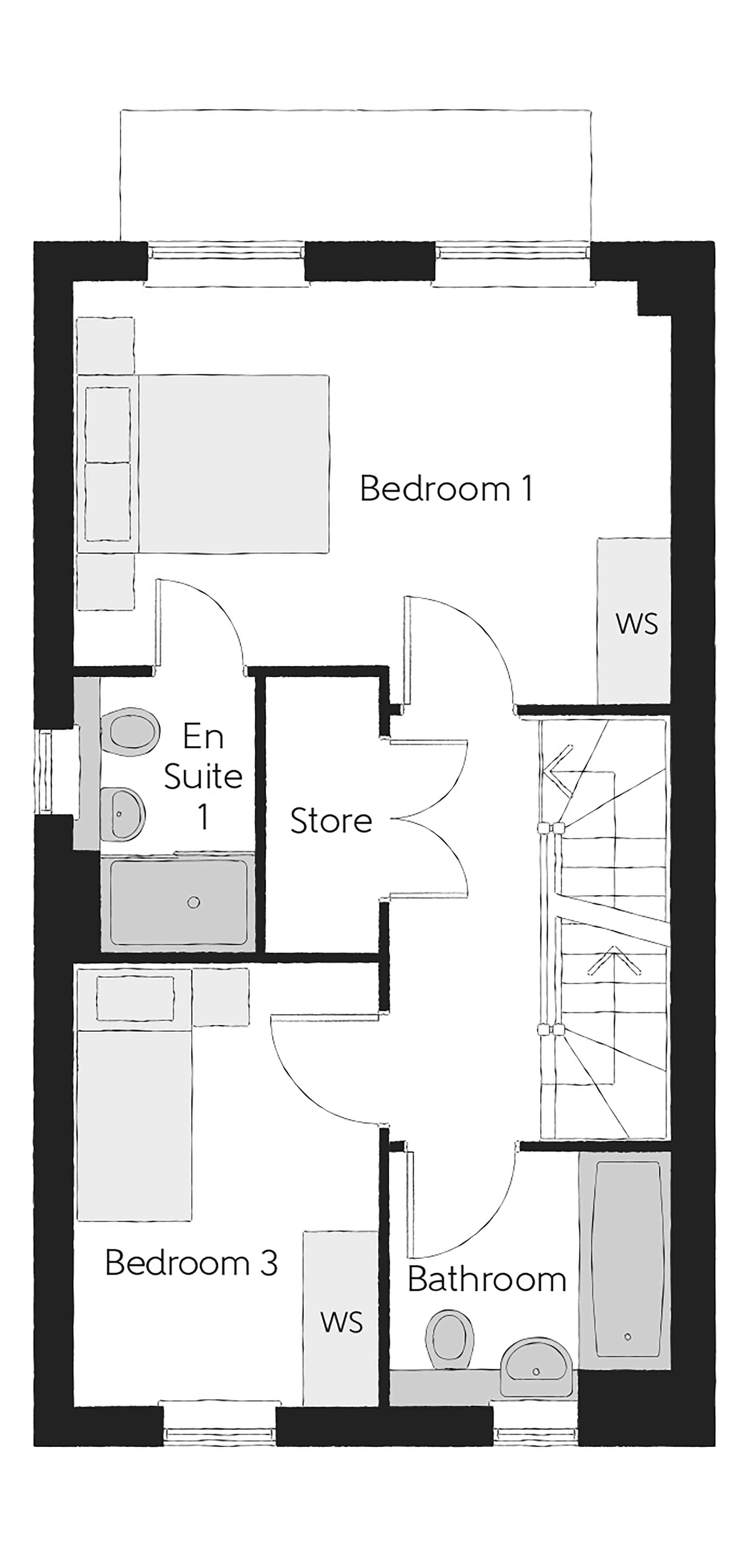 Off Queens Road, Manchester floorplan