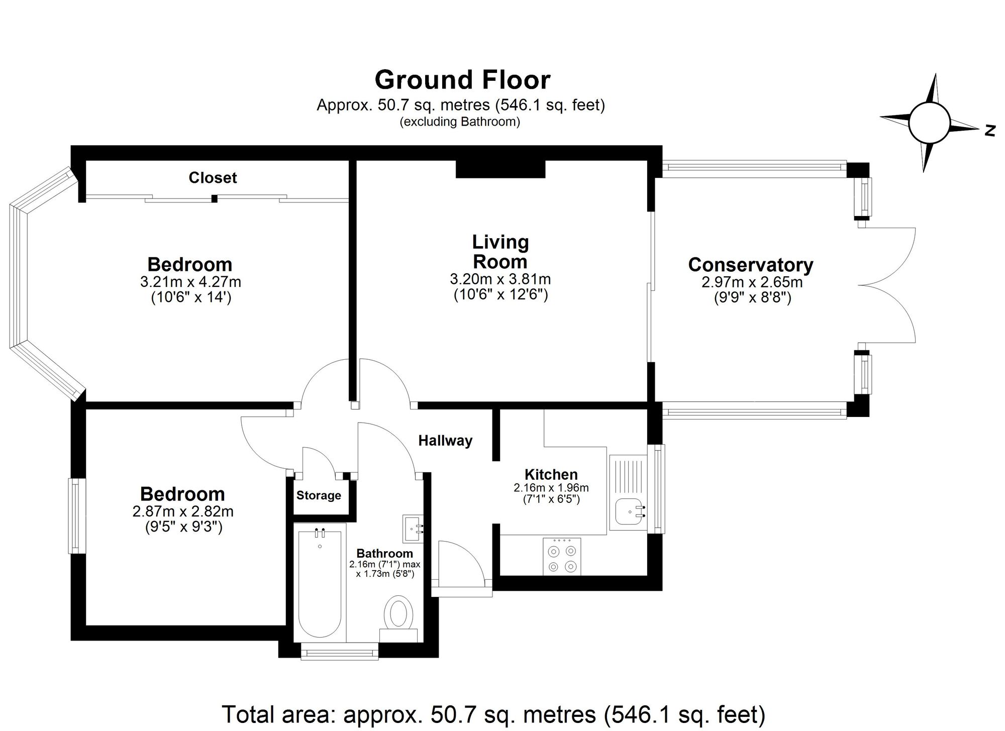 57 Brunswick Gardens, Hainault floorplan
