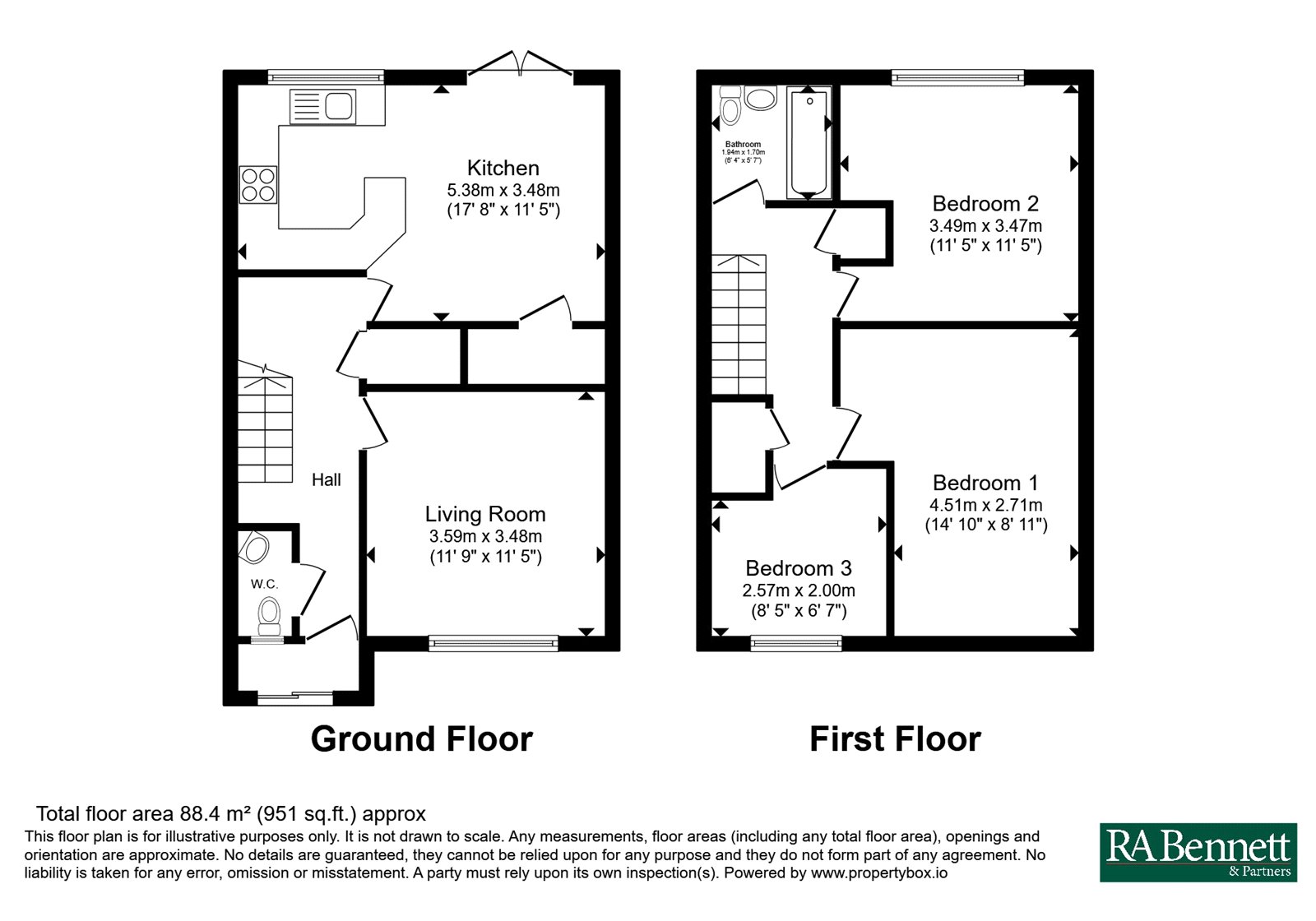 19, Stratford Road, Warwick floorplan