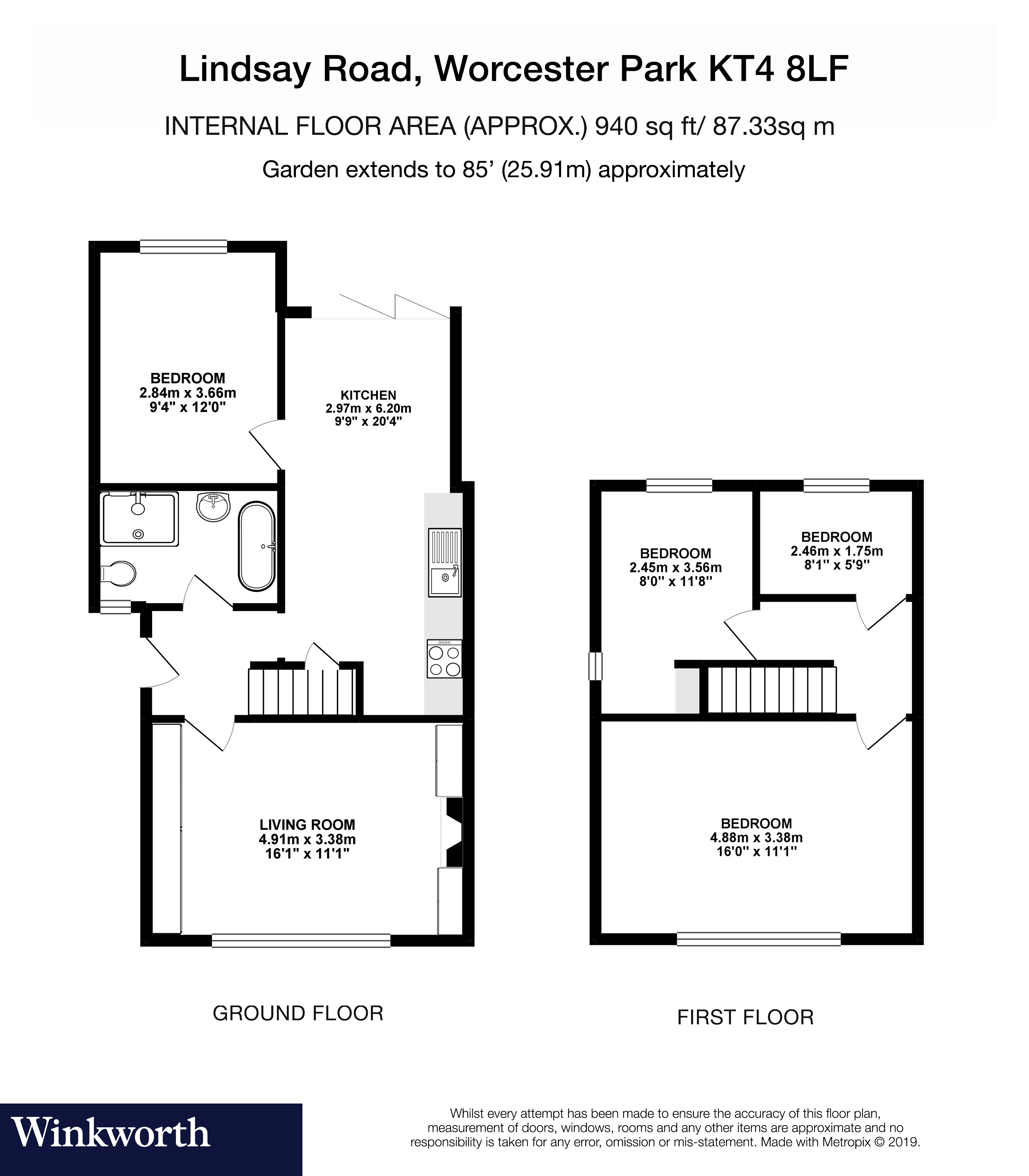 4 Bedrooms End terrace house for sale in Lindsay Road, Worcester Park KT4