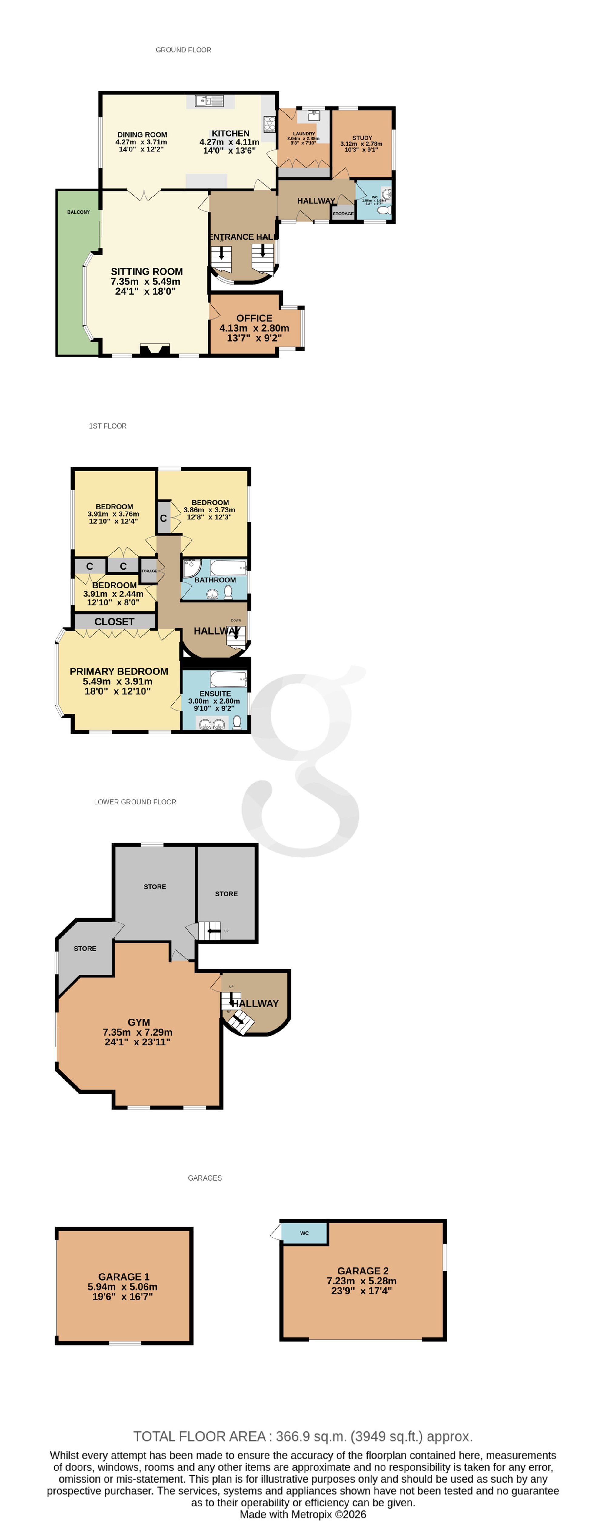 Le Jardin La Rue A Don, Jersey floorplan