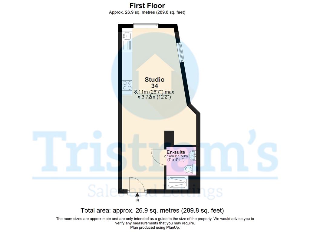 Studio 48, Stanley House, 56, Talbot Street, Nottingham, Super Deluxe floorplan