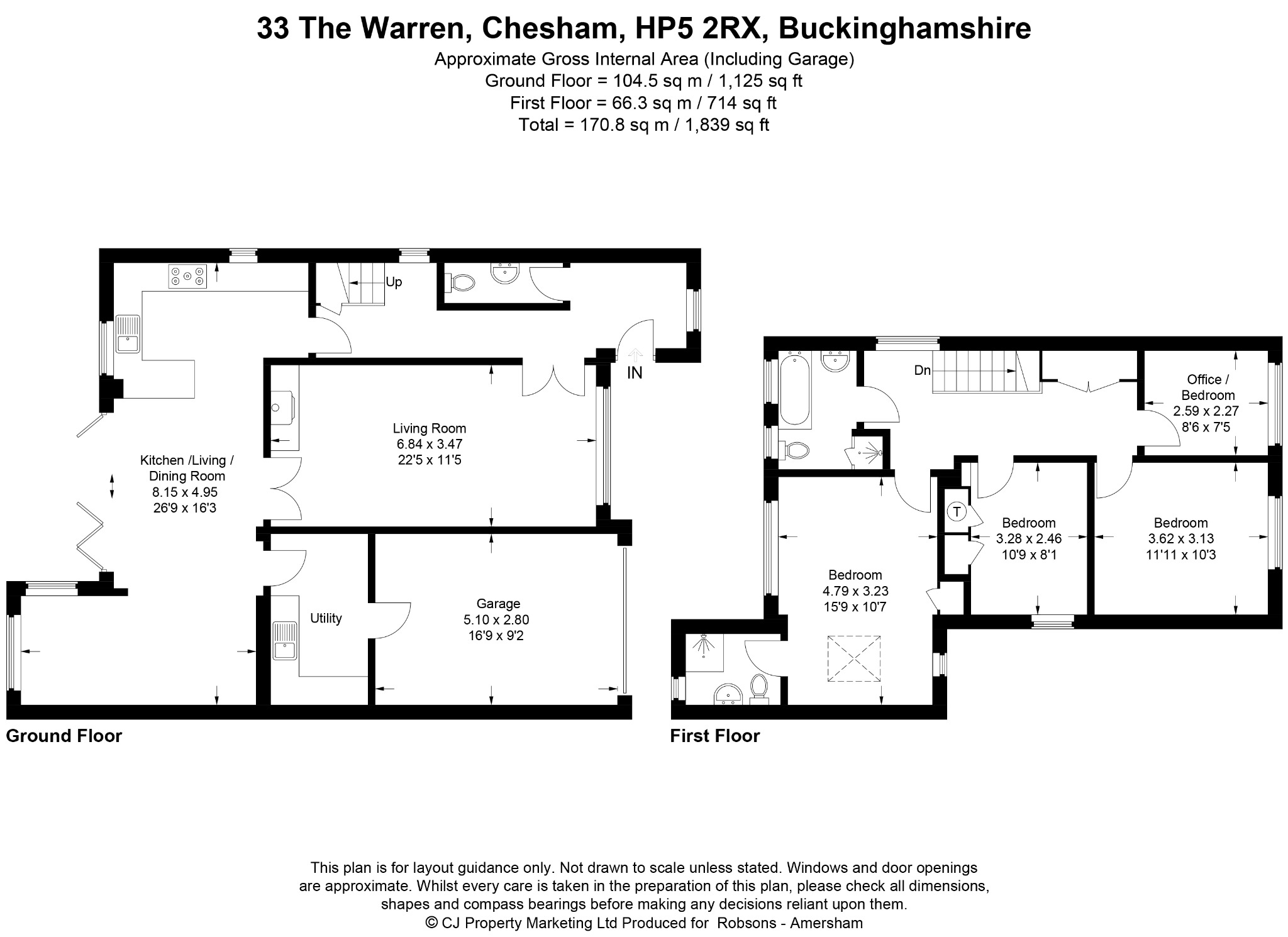 33 The Warren, Chesham floorplan