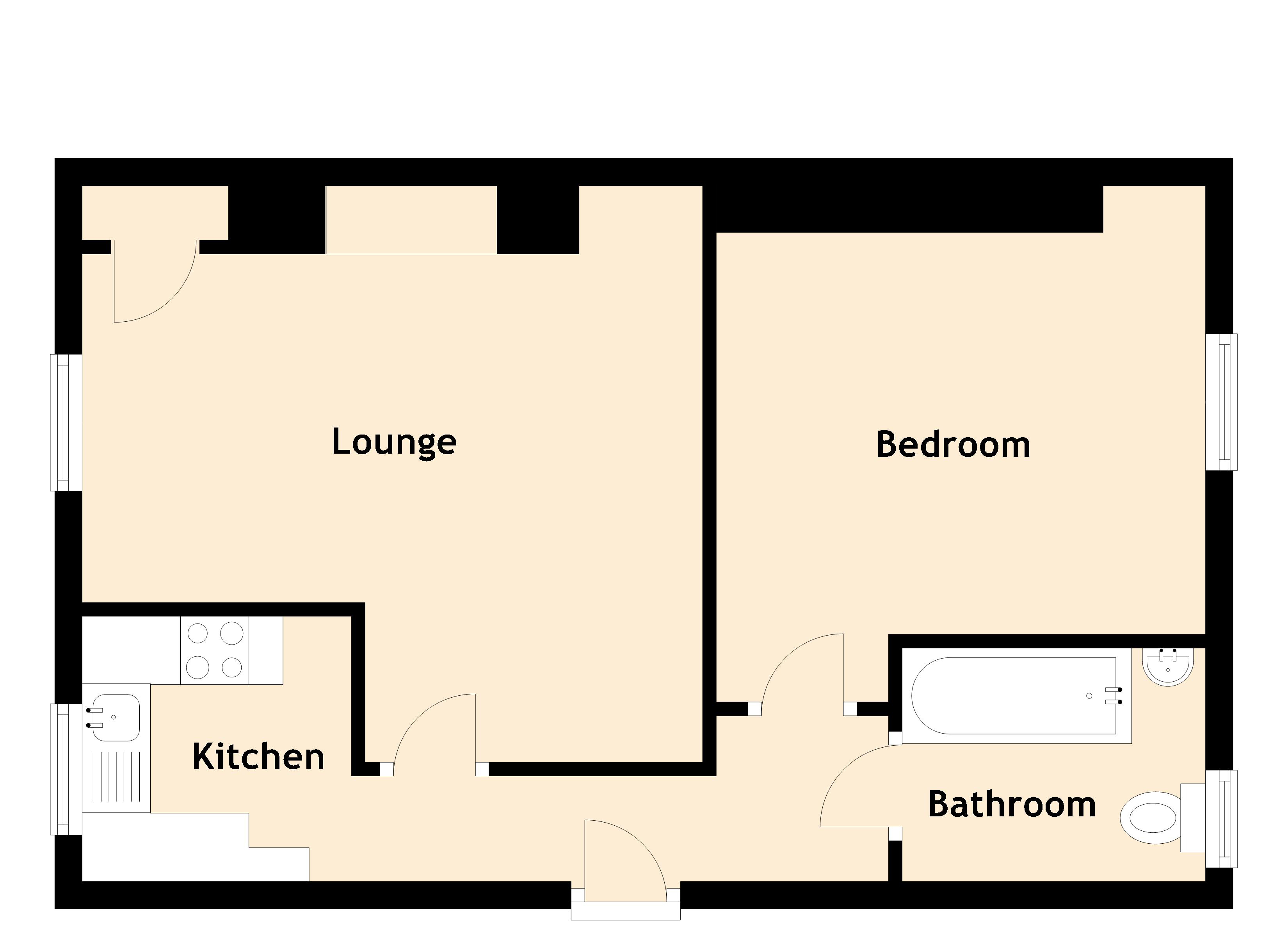 1 Bedrooms Flat for sale in Polton Cottages, Lasswade, Midlothian EH18