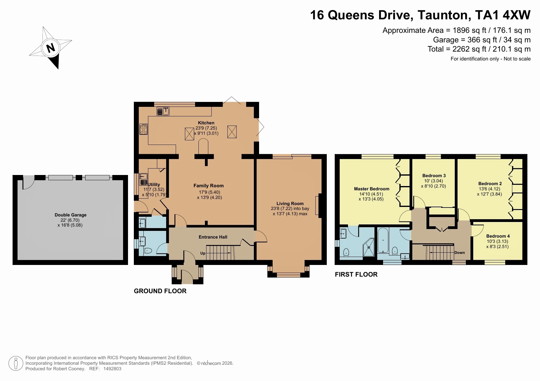 16 Queens Drive, Taunton floorplan