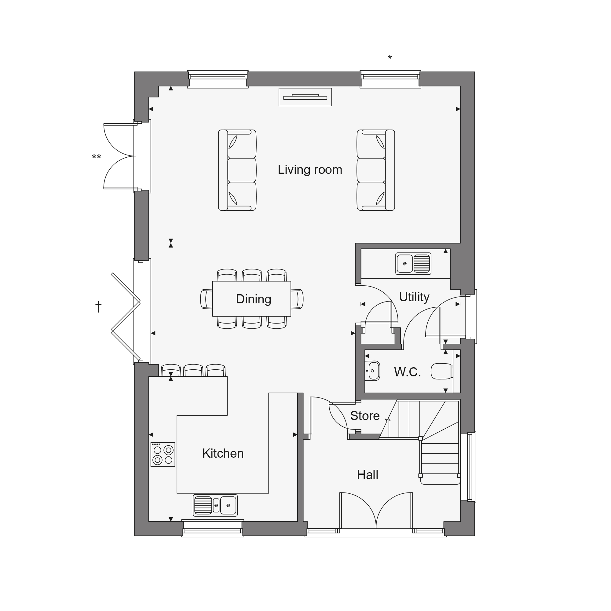 The Russetts (The Sycamore), 23, The Sycamore - The Russetts, Hawkhurst floorplan