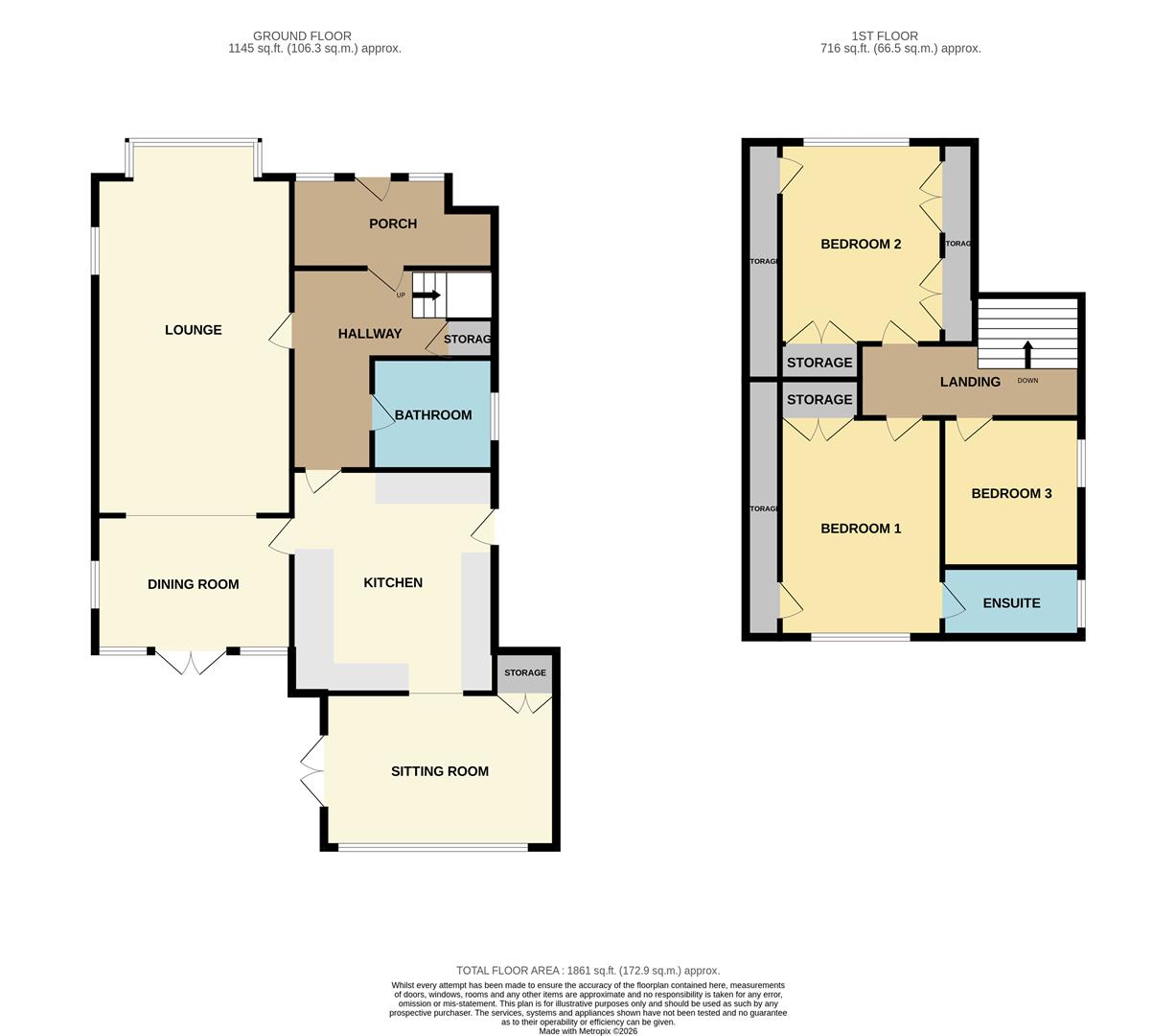 8, Eastview Drive, Rayleigh floorplan