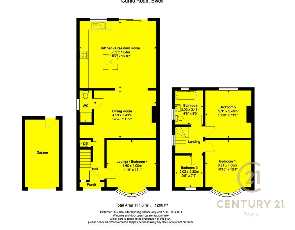 3, Curtis Road, EPSOM floorplan