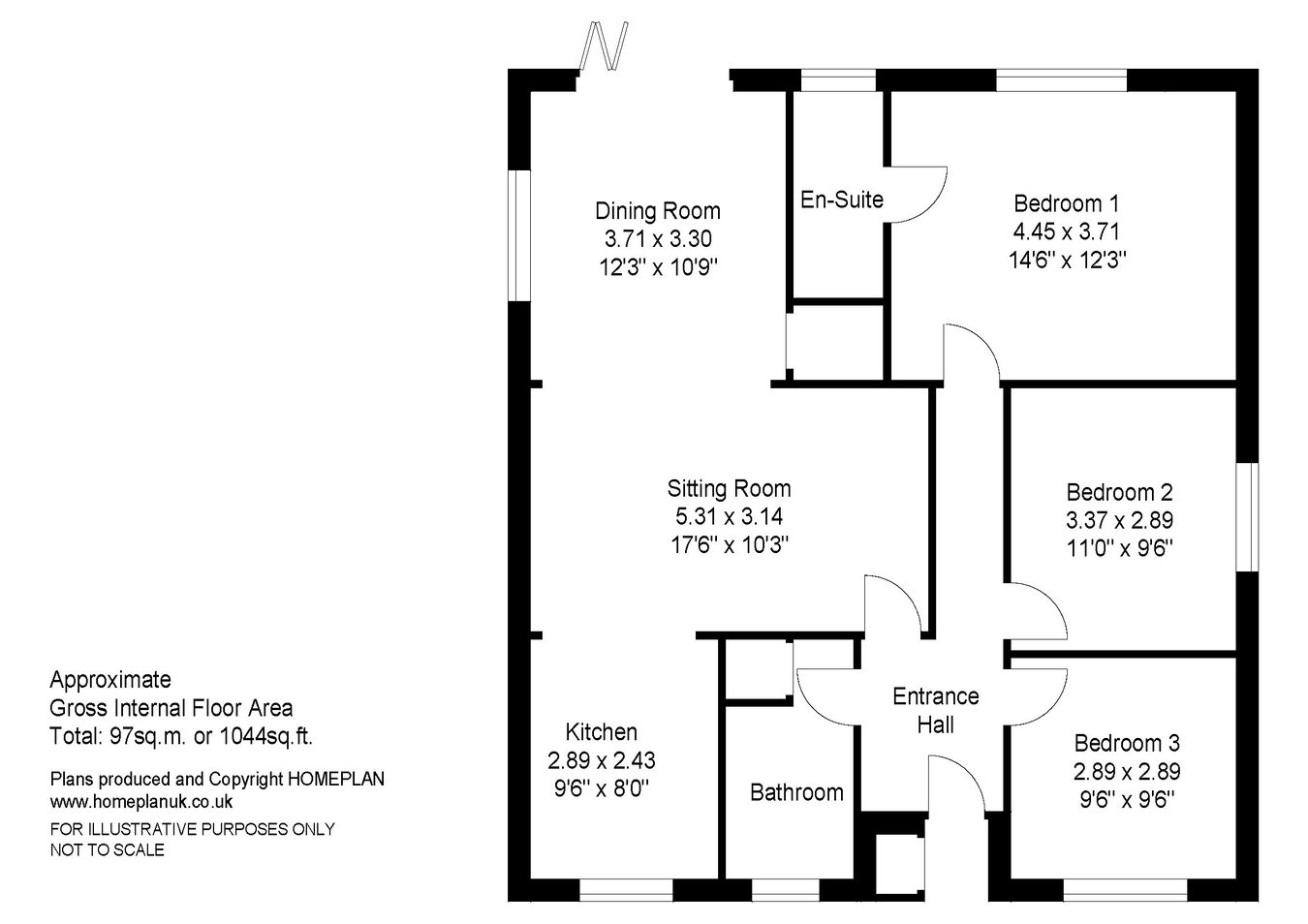 71, Ferndale Road, New Milton floorplan