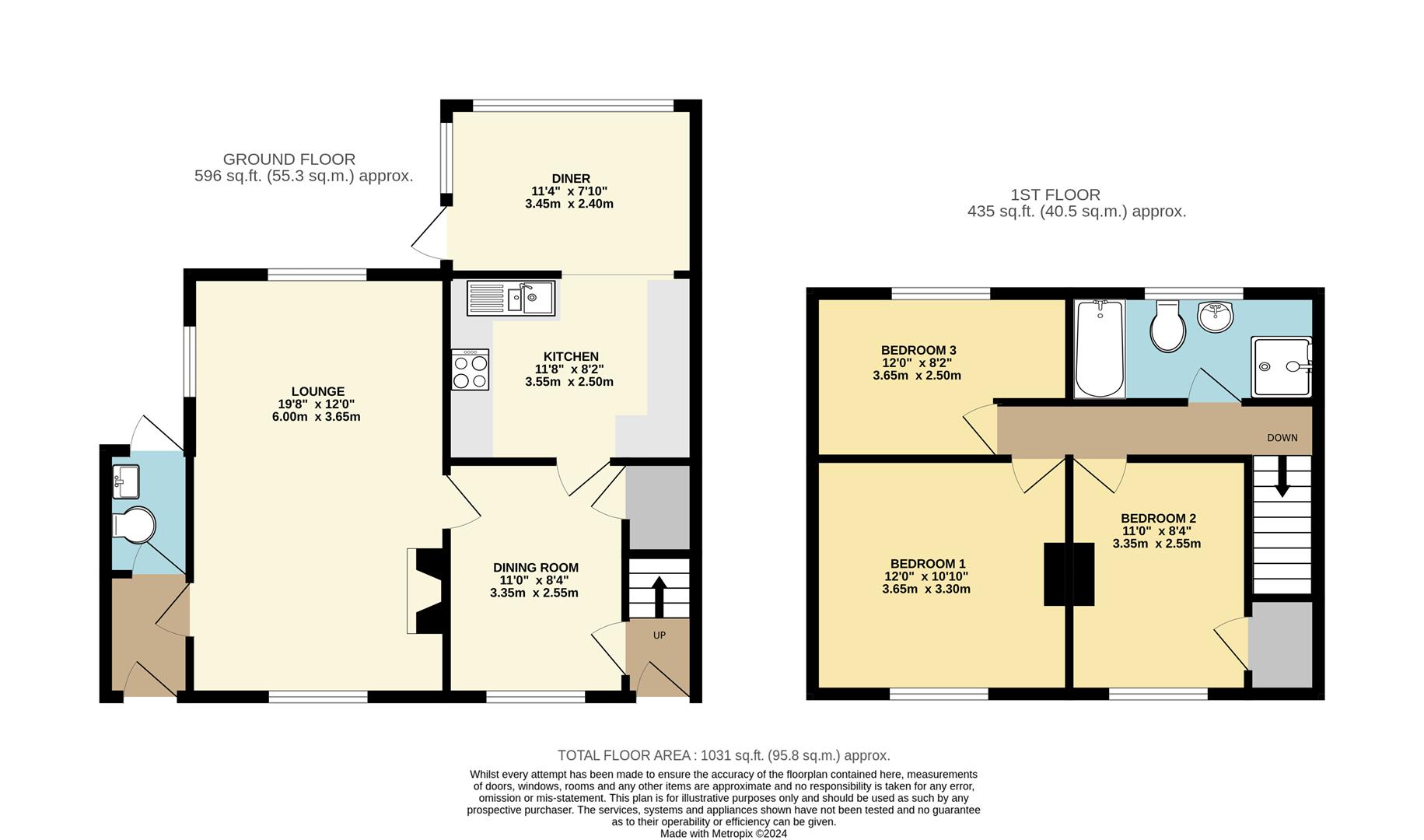 North View, North Side, Hollym floorplan
