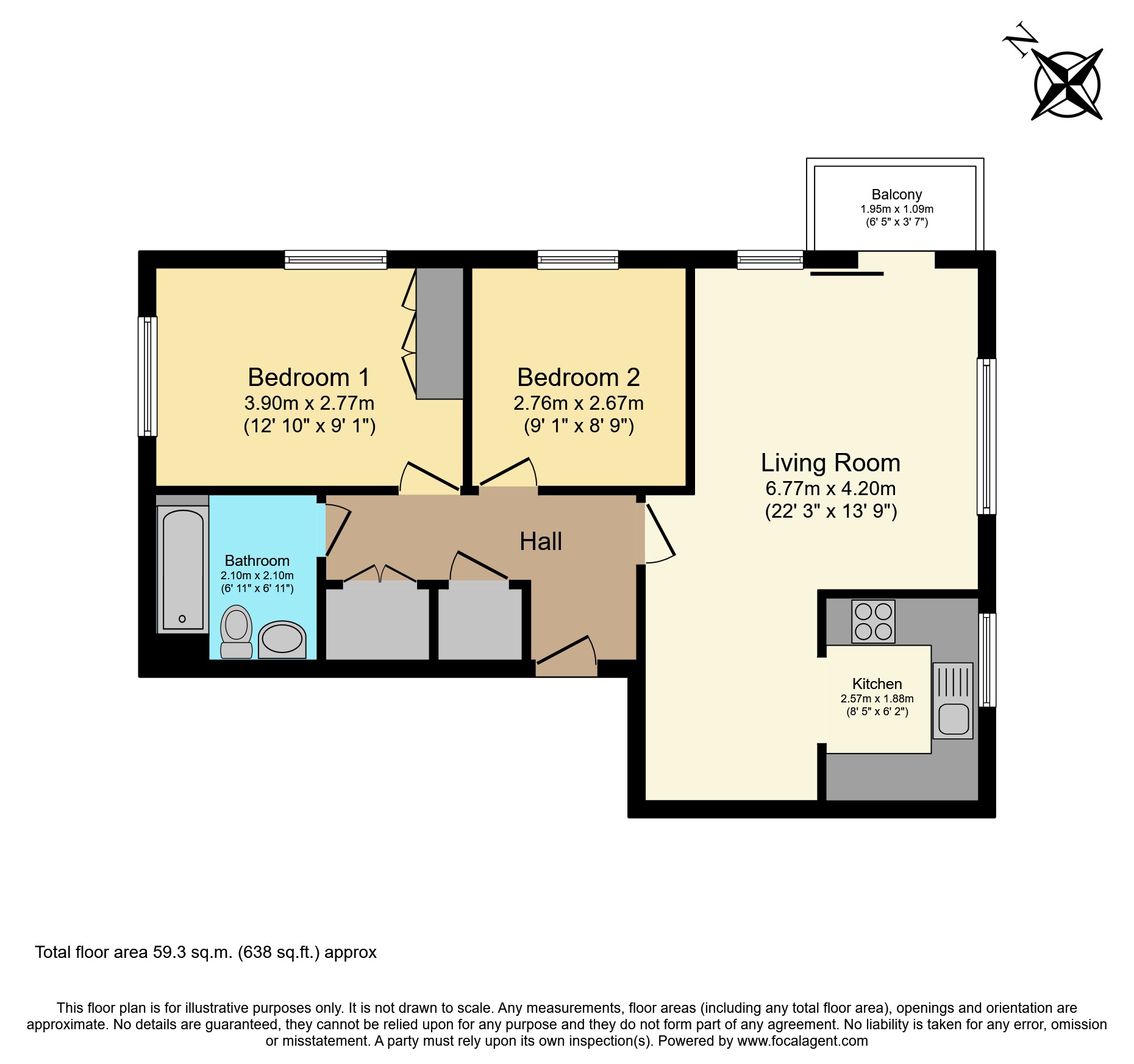 Flat 11/Maple Court, Park View Road, Leatherhead floorplan