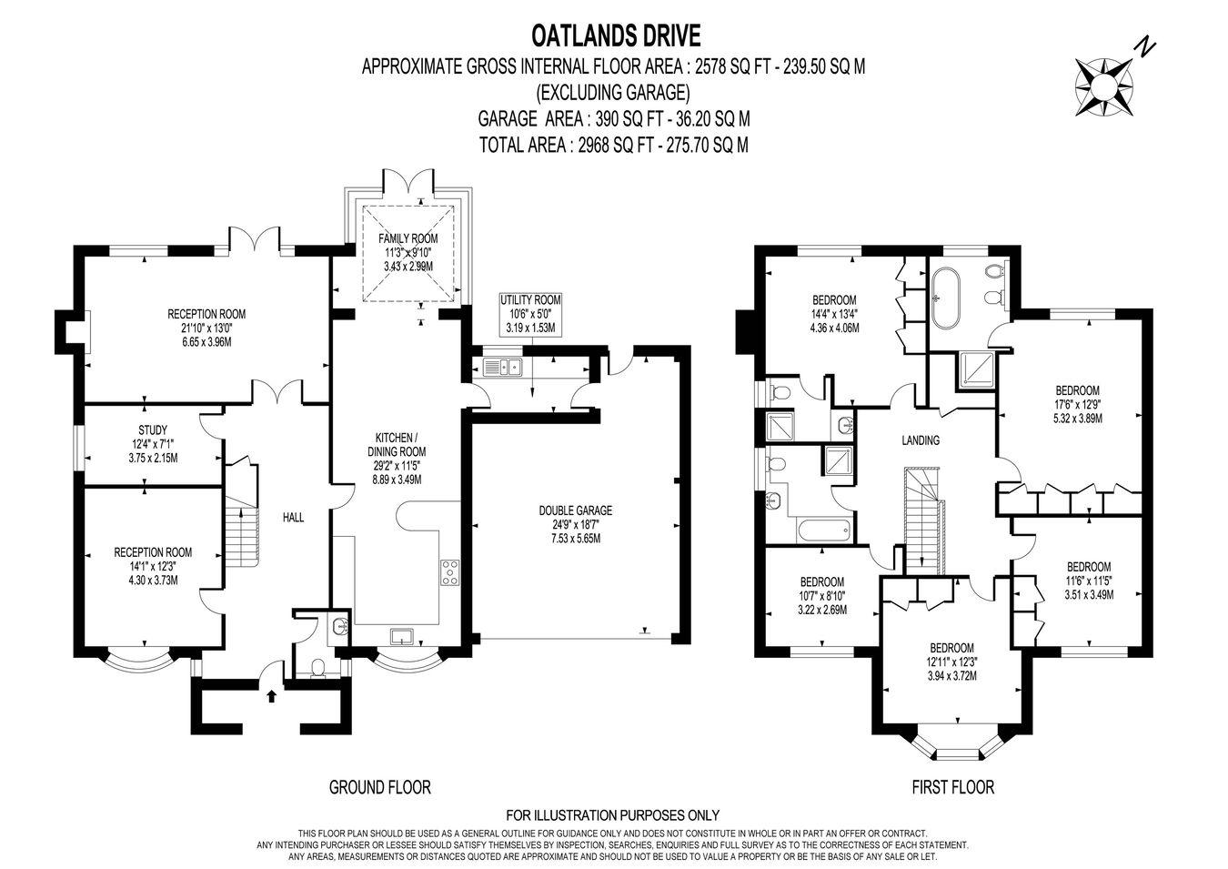 36, Oatlands Drive, WEYBRIDGE floorplan