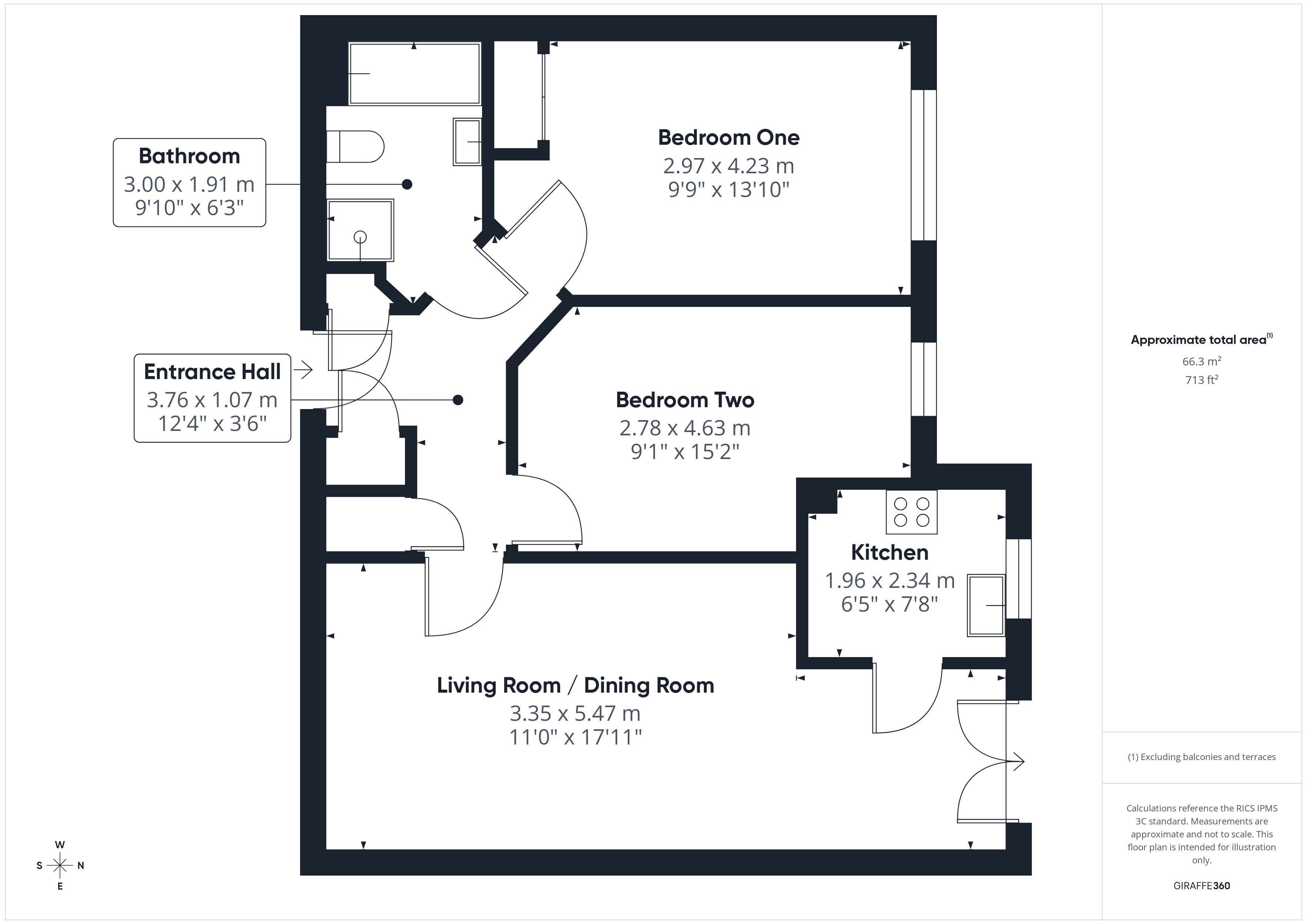 Flat 51, Pegasus Court, 159, Brampton Way, Bristol floorplan