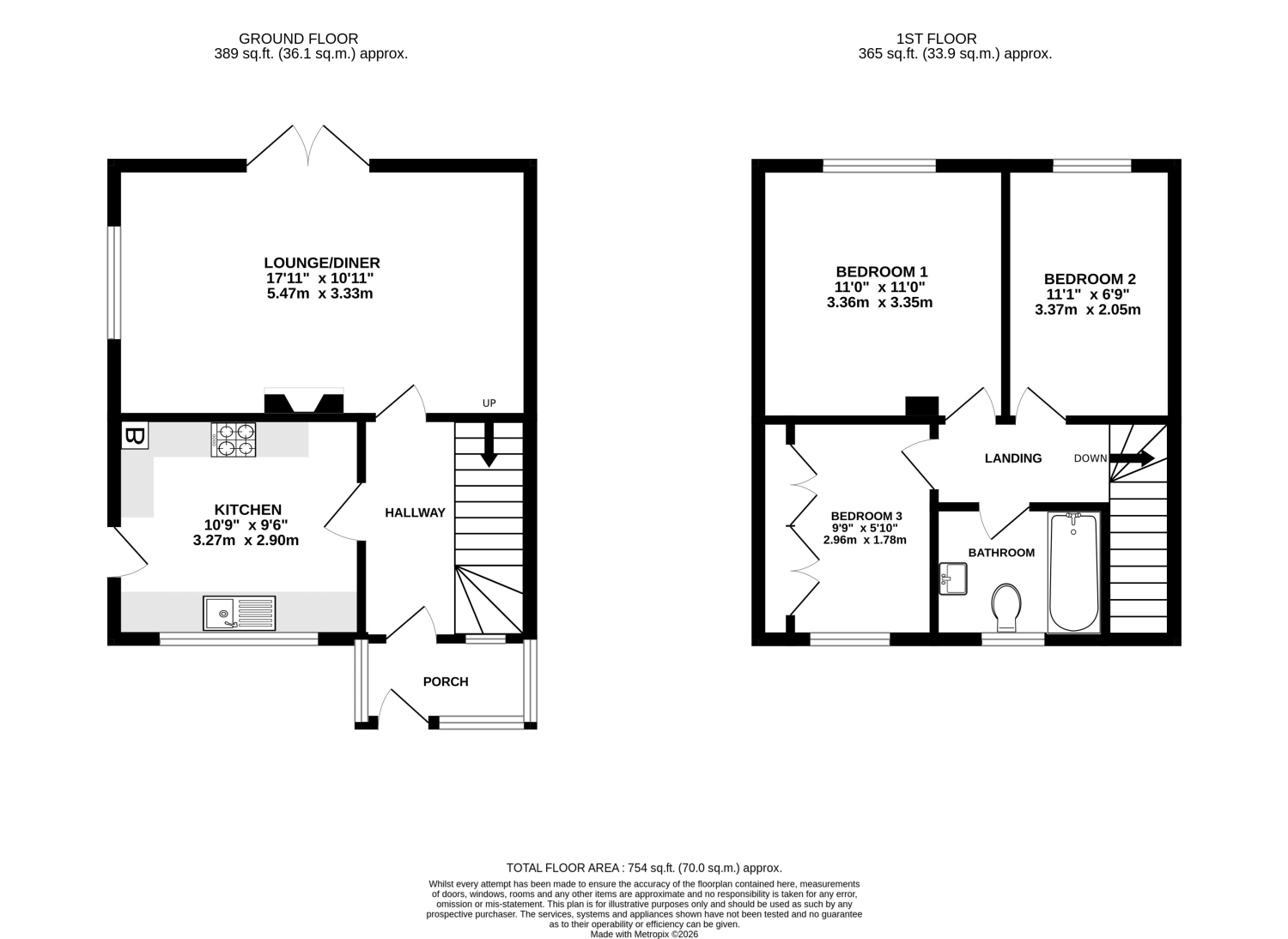 32, Charles Crescent, Taunton floorplan