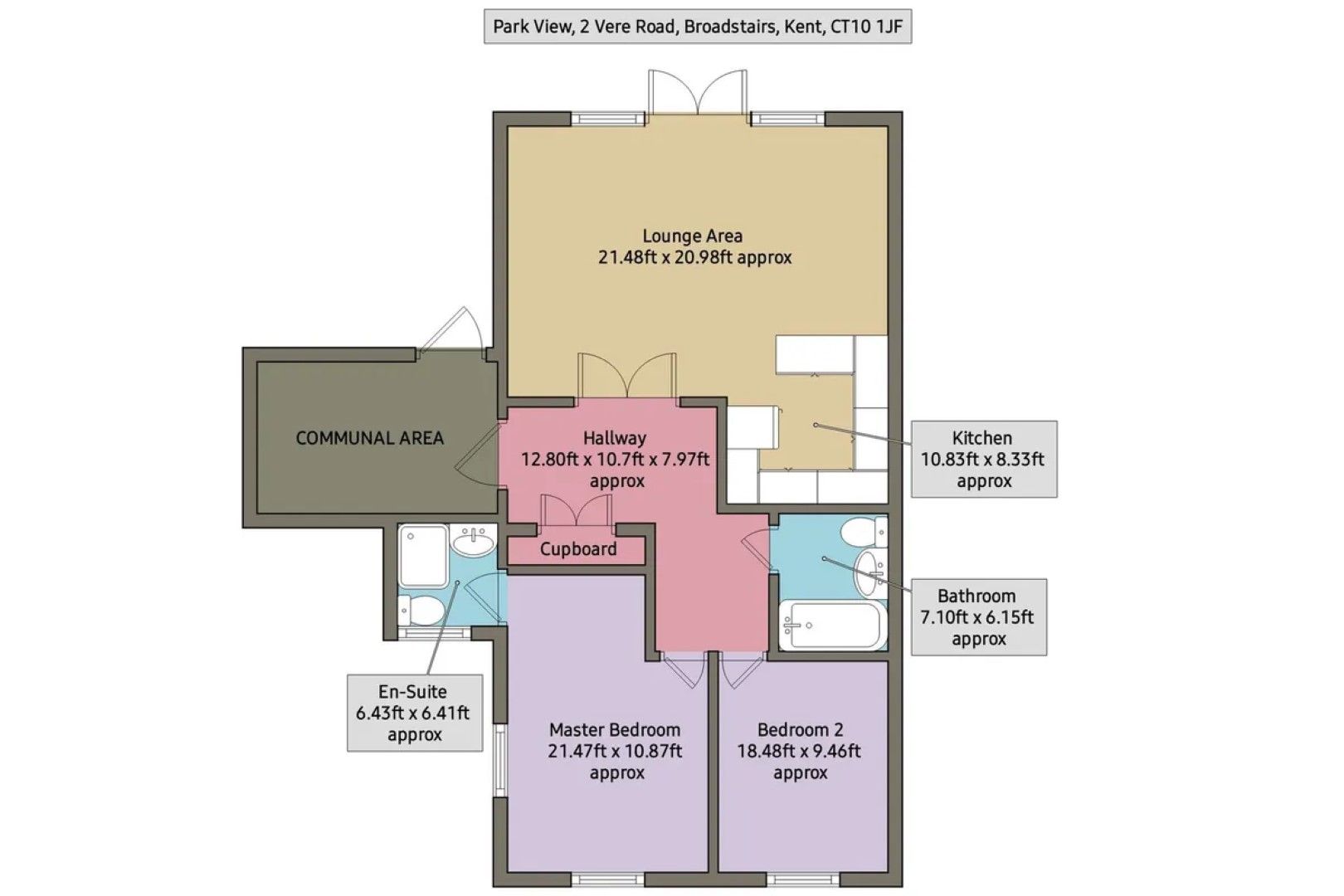 2 Vere Road, Broadstairs floorplan