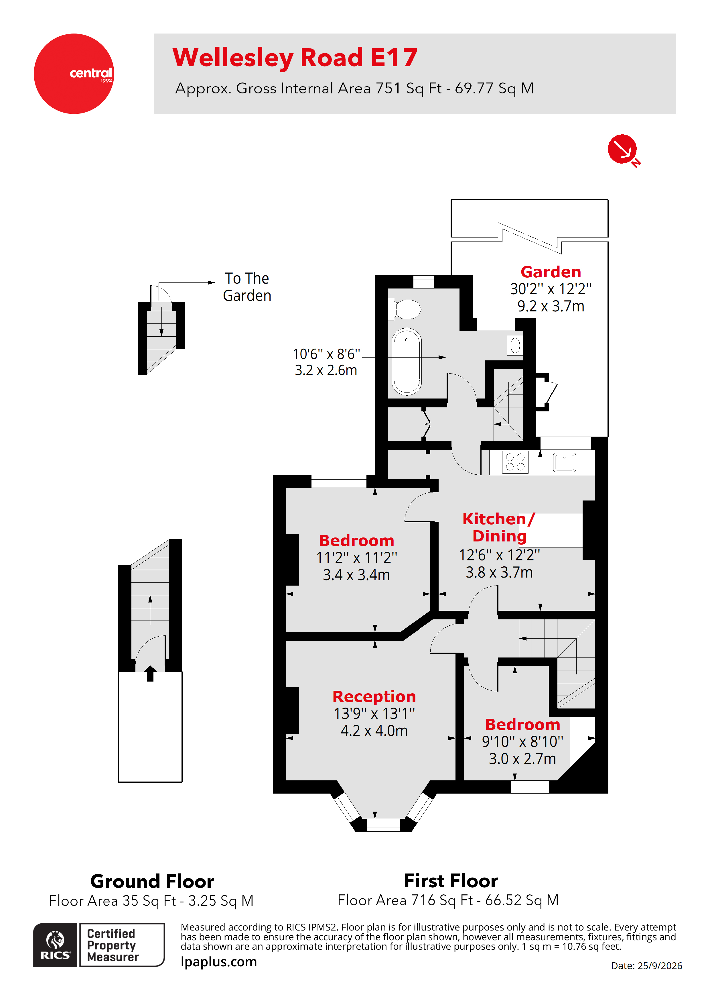 75, Wellesley Road, London floorplan