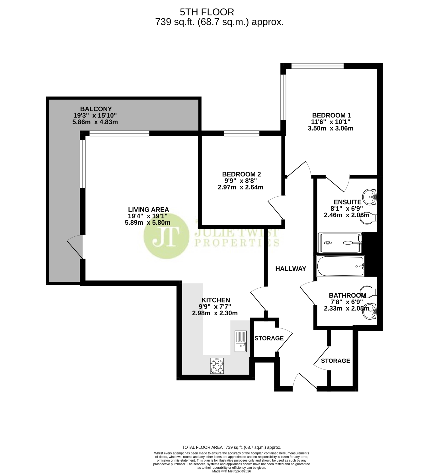 Flat 509, Castlegate, 2 Chester Road, Manchester floorplan
