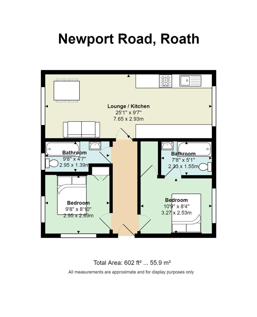 2 Bedrooms  to rent in The Court, Newport Road, Roath, Cardiff CF24