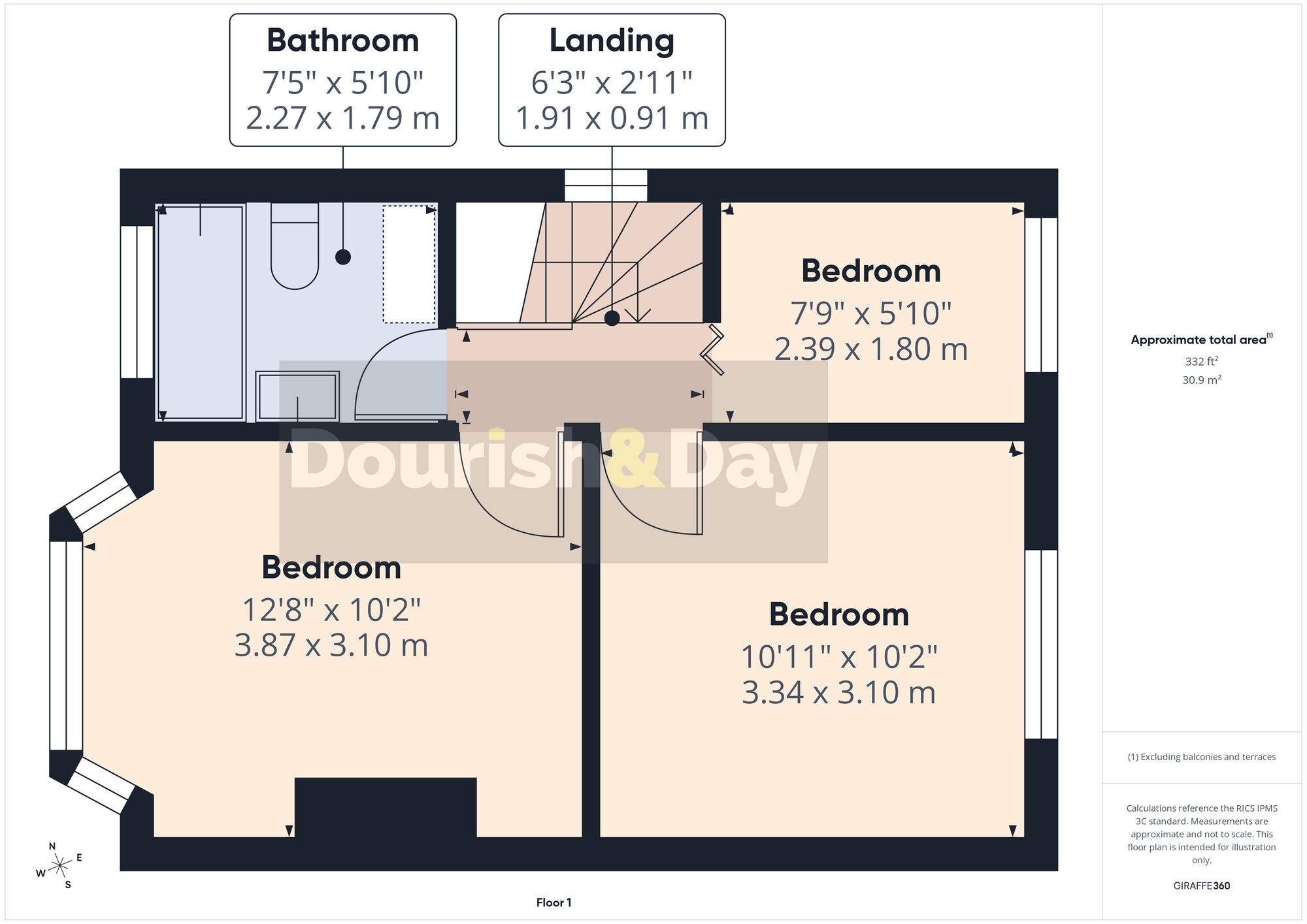301 Oxford Gardens, Stafford floorplan