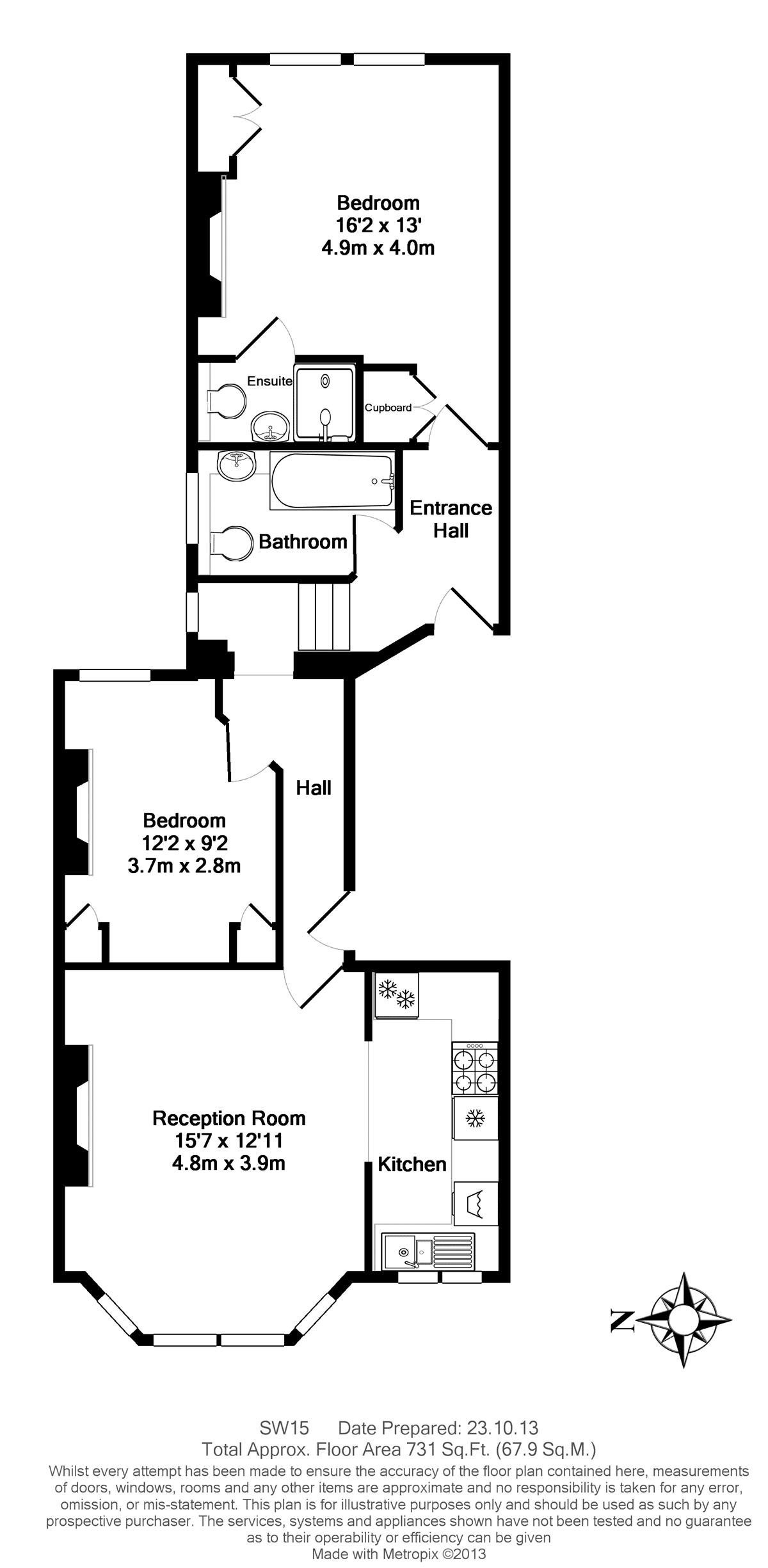 2 Bedrooms Flat to rent in Enmore Road, London SW15