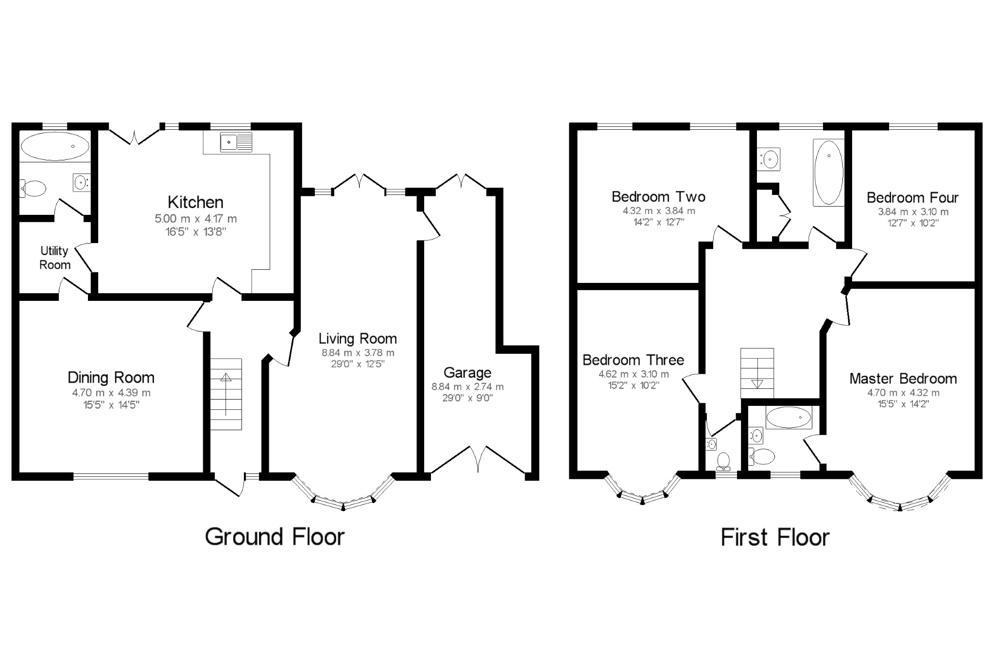 Fountains Road, Luton, Bedfordshire, England LU3, 4 bedroom detached