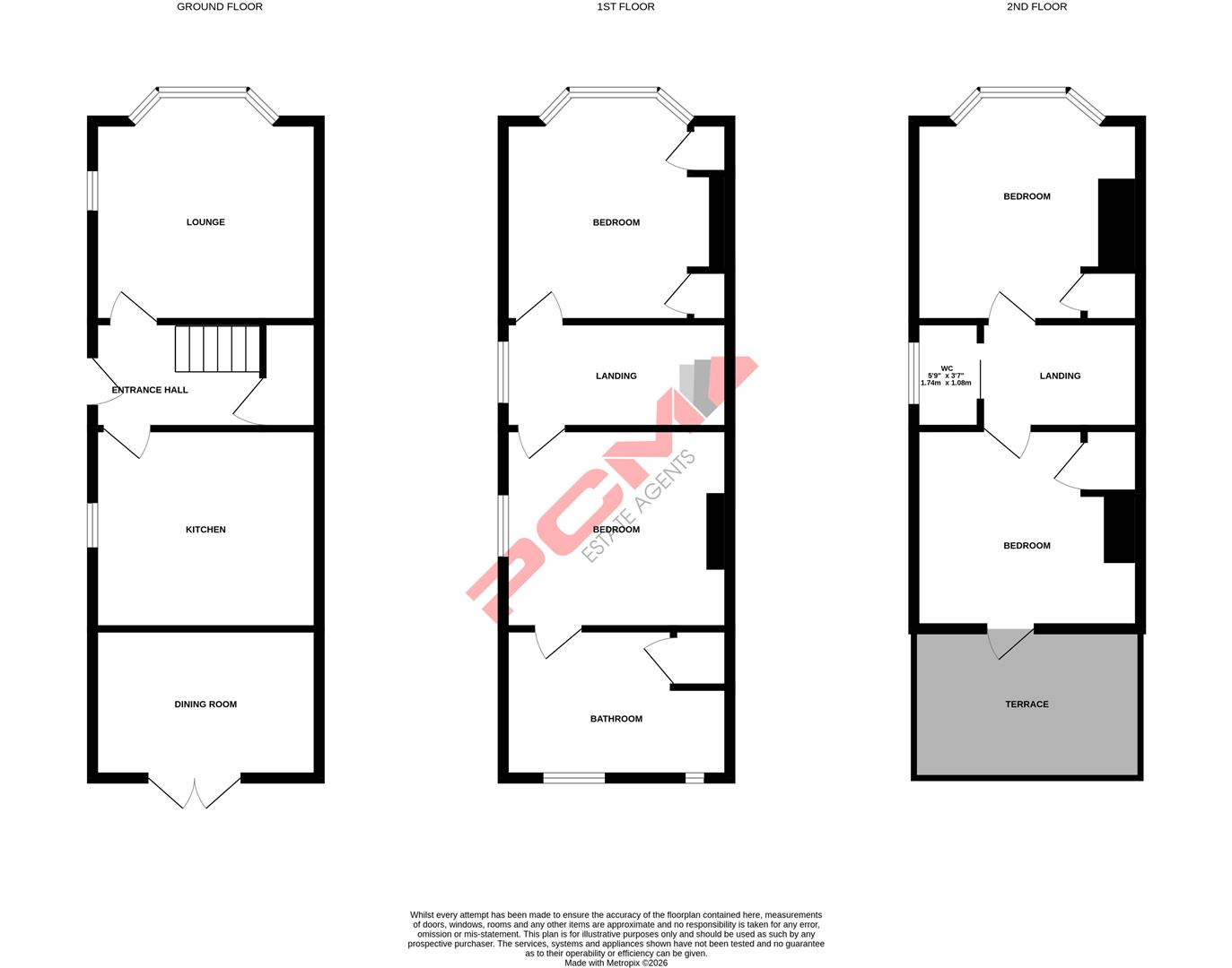 33, Priory Road, Hastings floorplan