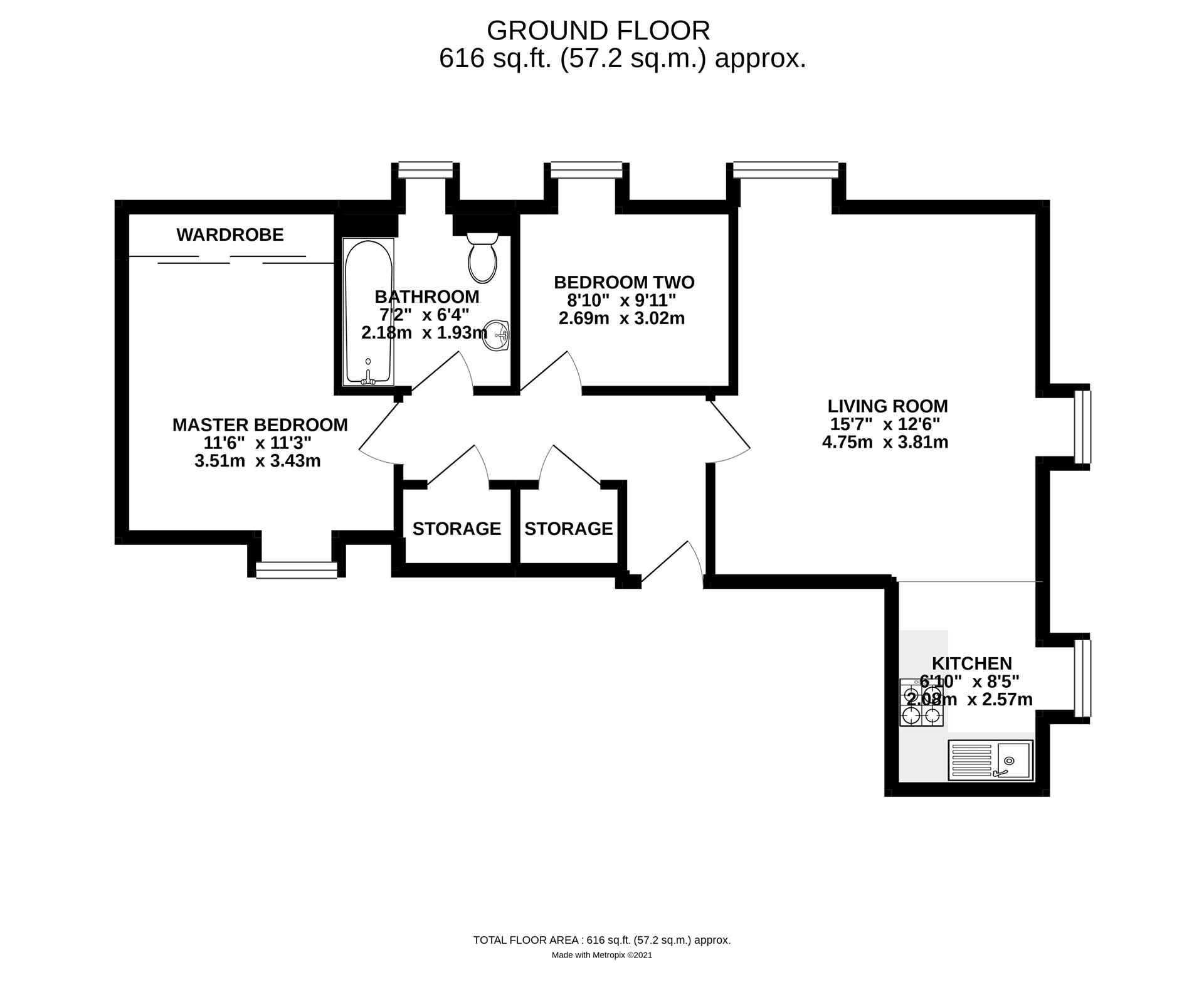 Wayside, Winnersh, Wokingham, Berkshire RG41, 2 bedroom flat for sale