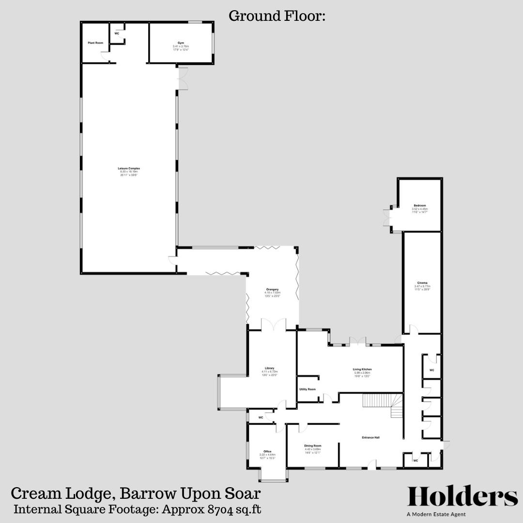 Cream Lodge, Melton Road, Loughborough floorplan
