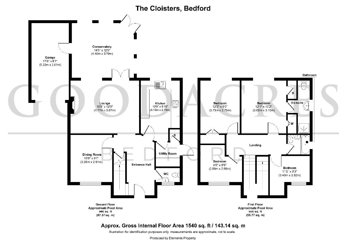 1 The Cloisters, Bedford floorplan