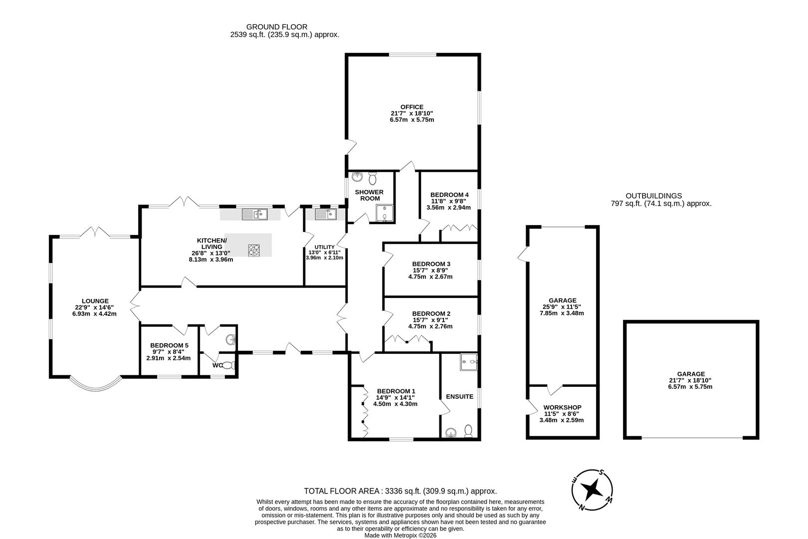 42, Holme Lane, Scunthorpe floorplan